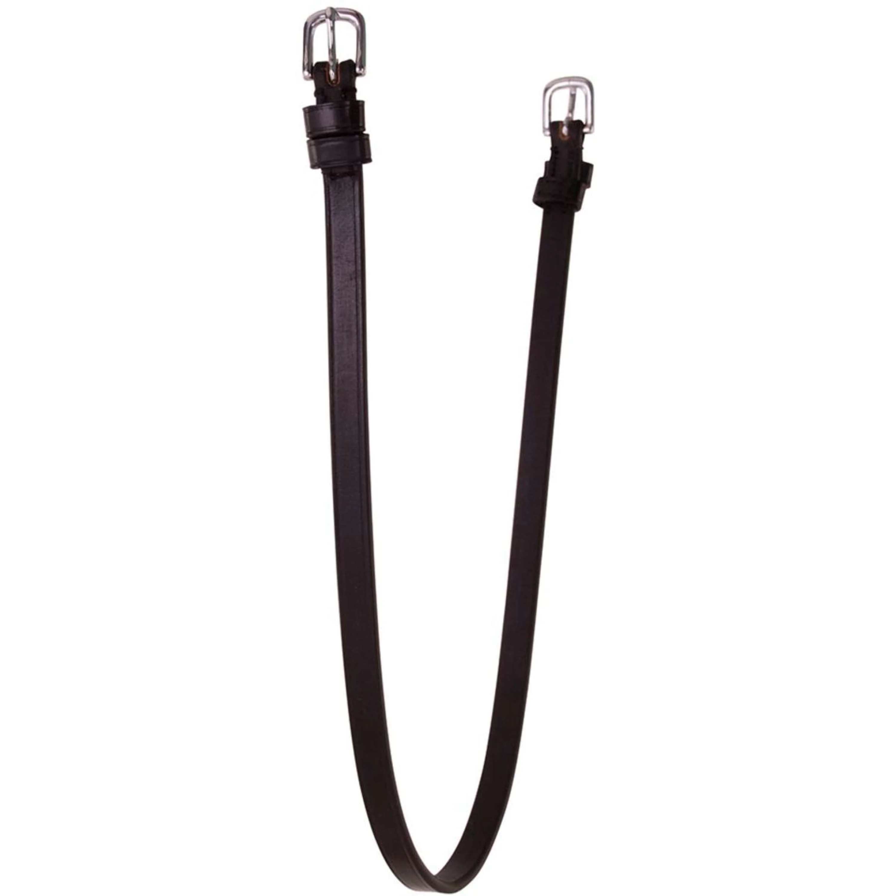 BR Sous-Gorge avec 2 Boucles rondes Noir/Argent