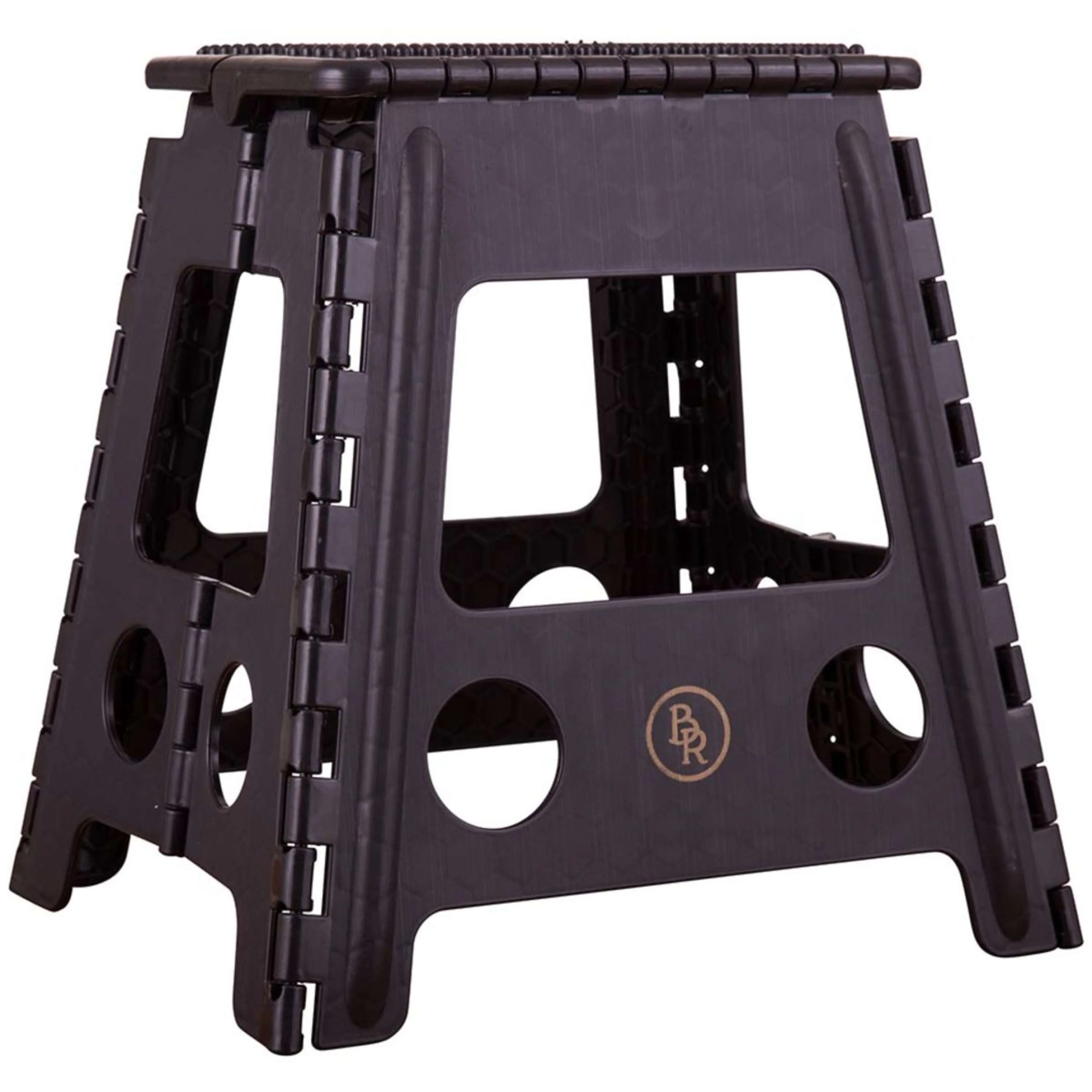 BR Tabouret/Marche-Pied Plastique Dépliable Noir - Image 2