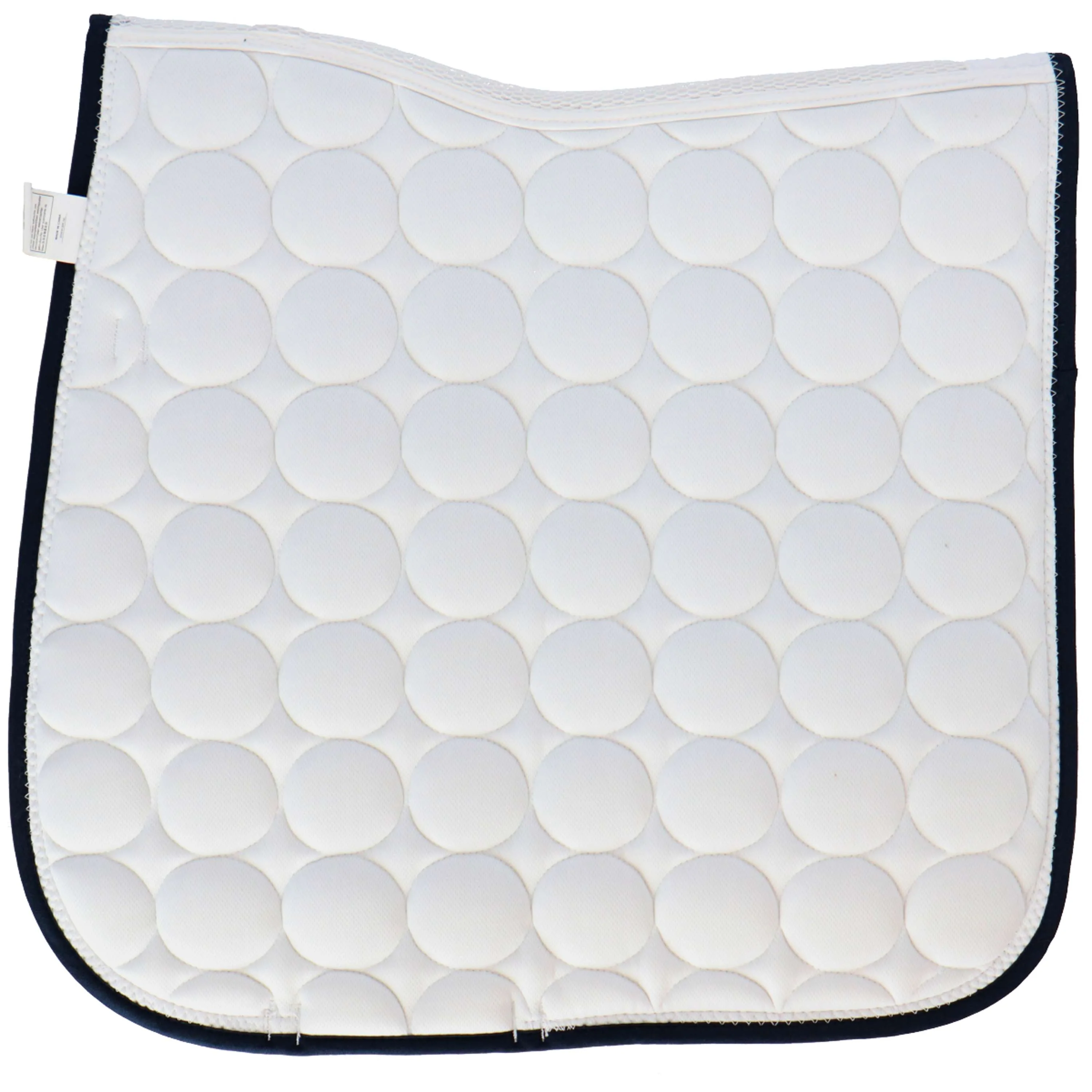 BR Tapis de Selle Galway C-Wear Dressage Blanc/Marin - Image 2