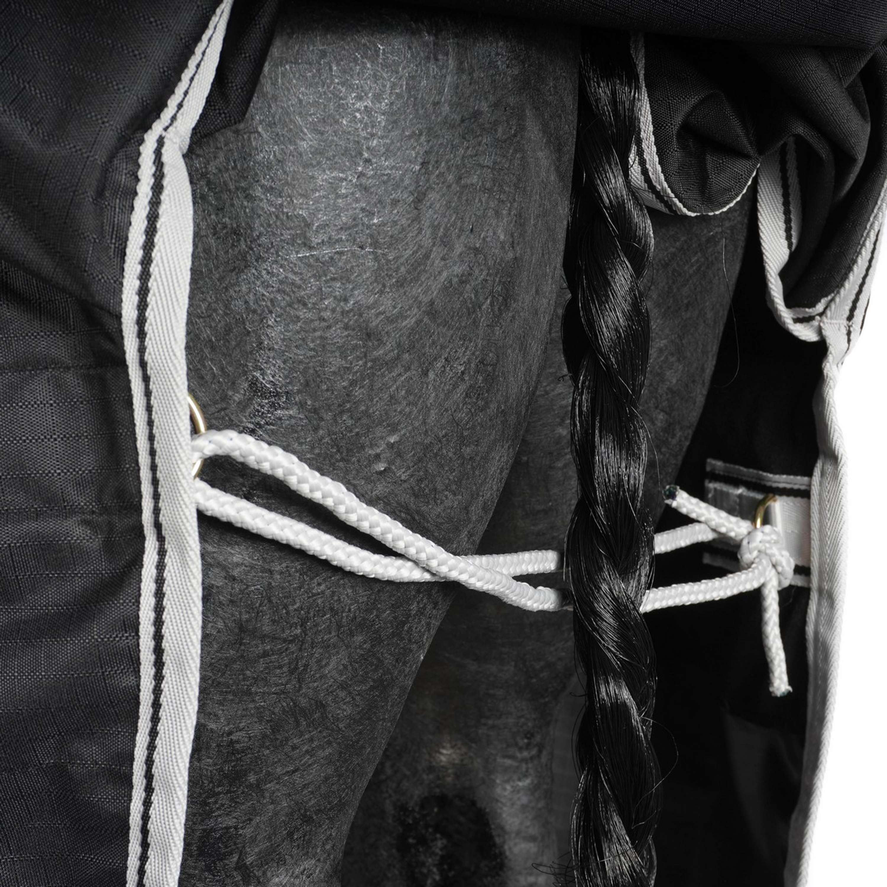Bucas Anniversary Turnout Light Stay-Dry 0g Black/Silver - Image 7