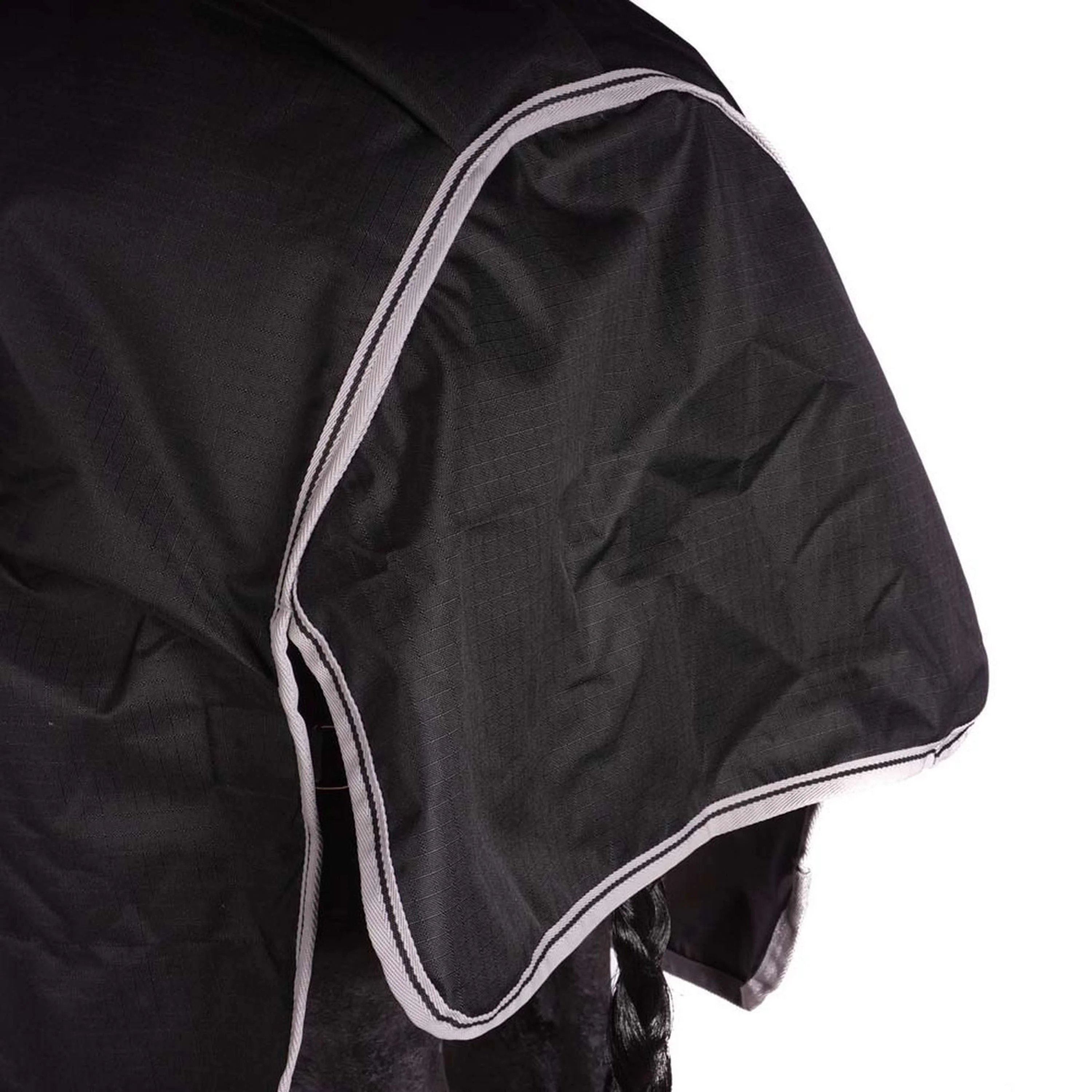 Bucas Anniversary Turnout Stay-Dry 150g Black/Silver - Image 8