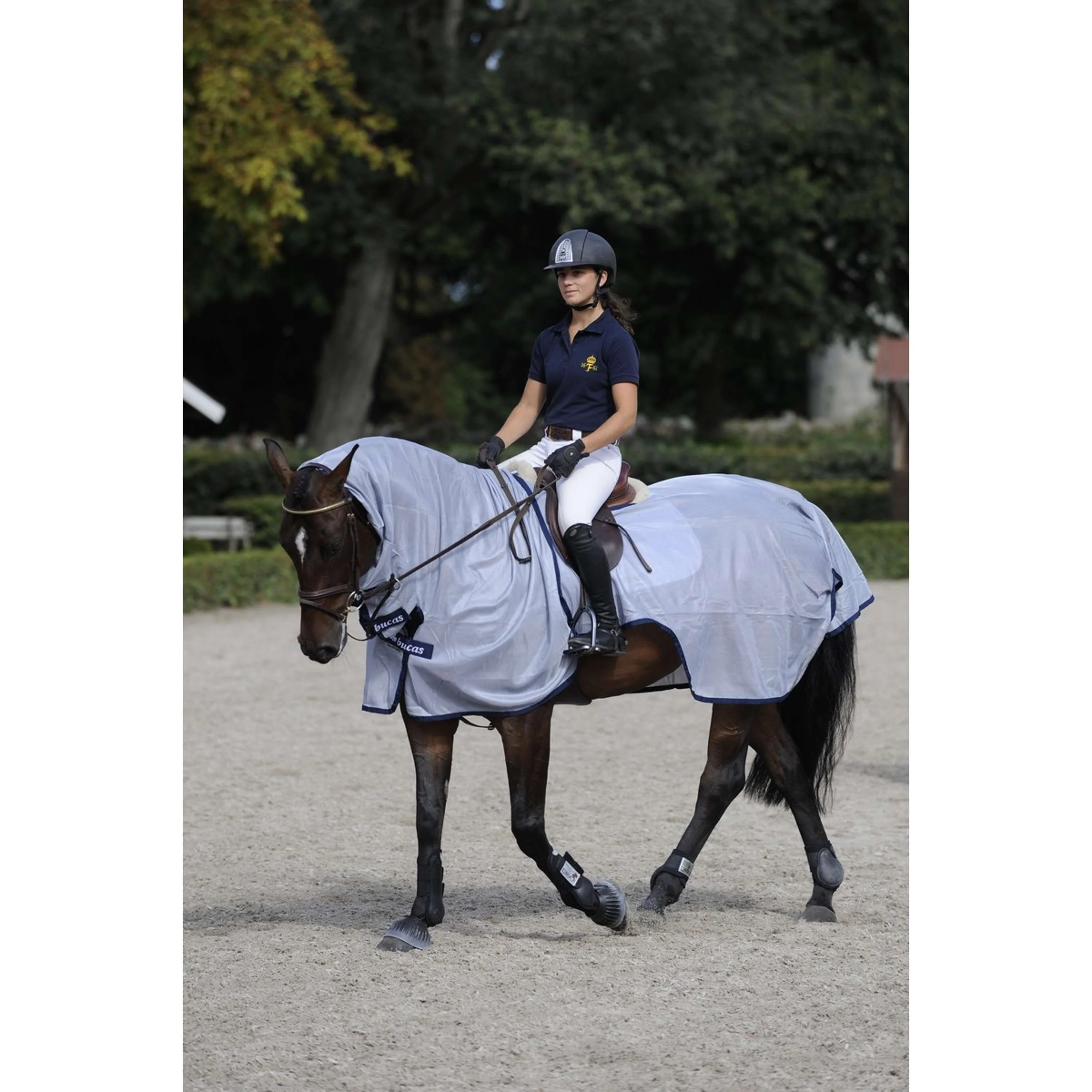 Bucas Buzz-Off Riding Bleu