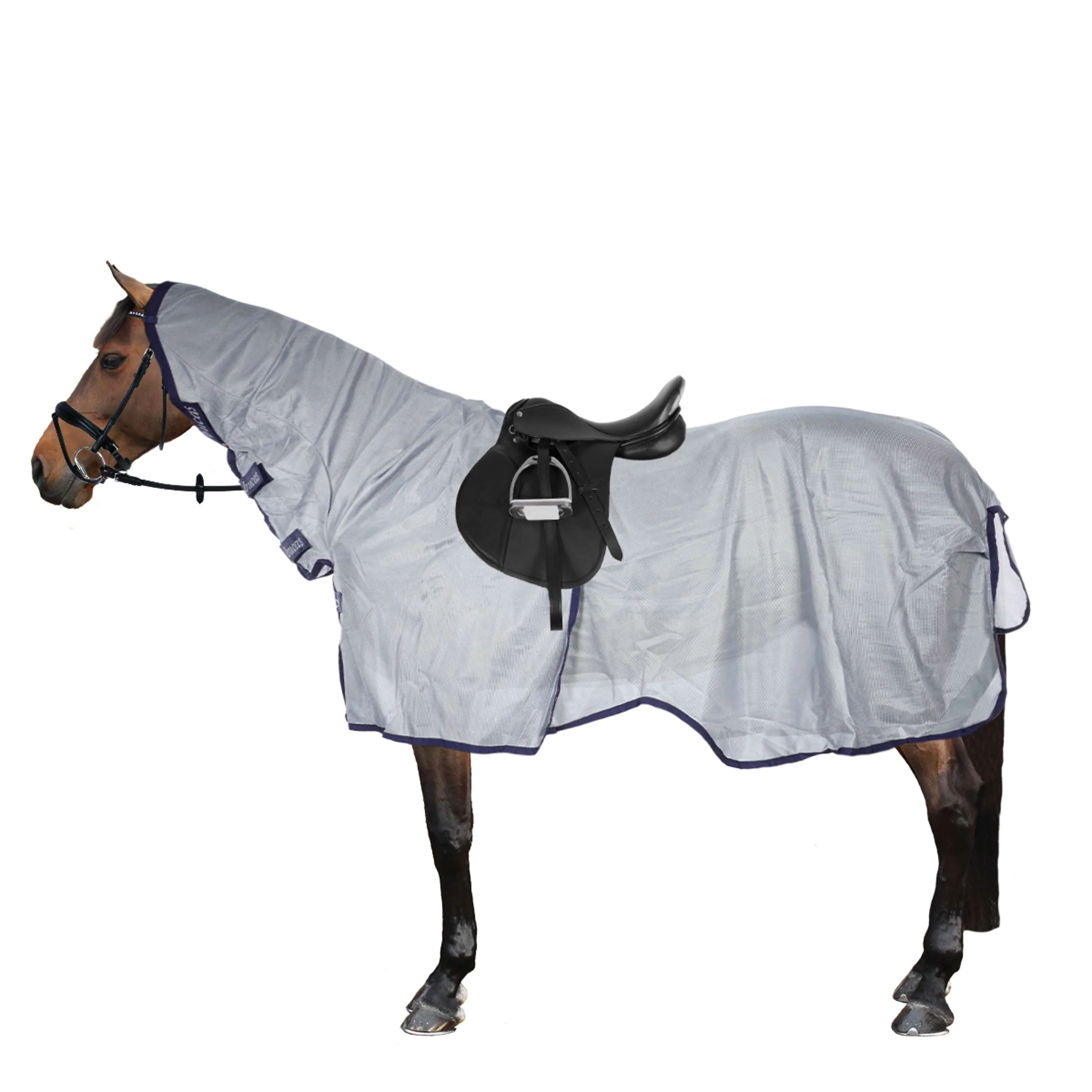 Bucas Buzz-Off Riding Bleu - Image 2