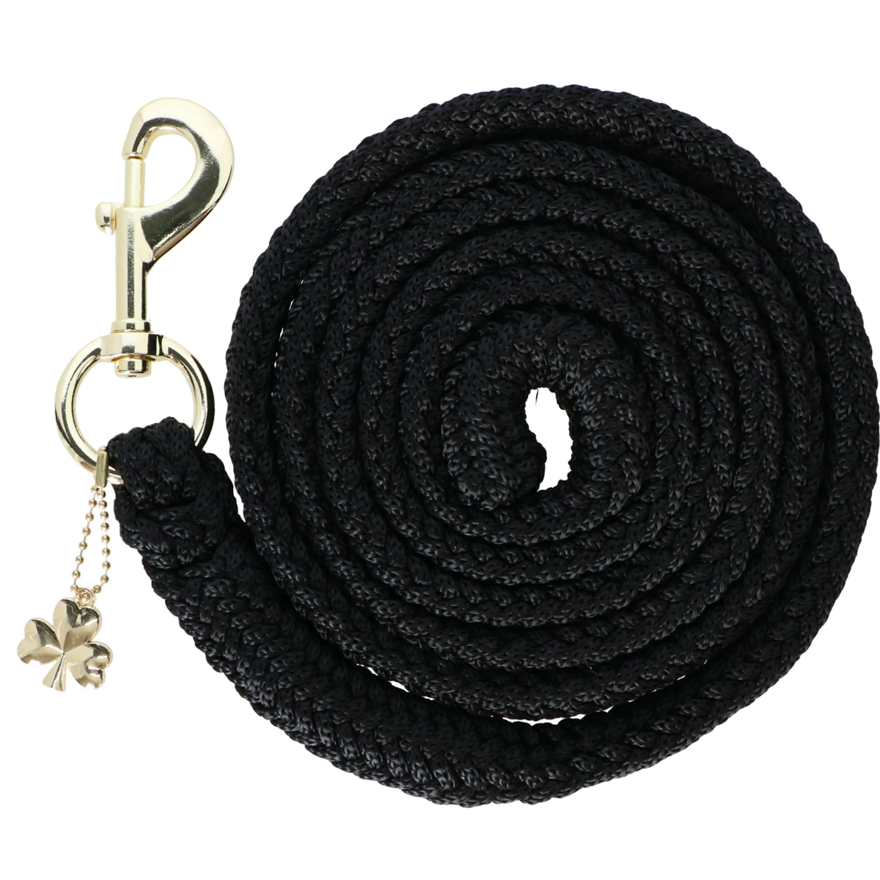 Bucas Corde pour Licol Comfort avec Mousqueton Noir/Noir