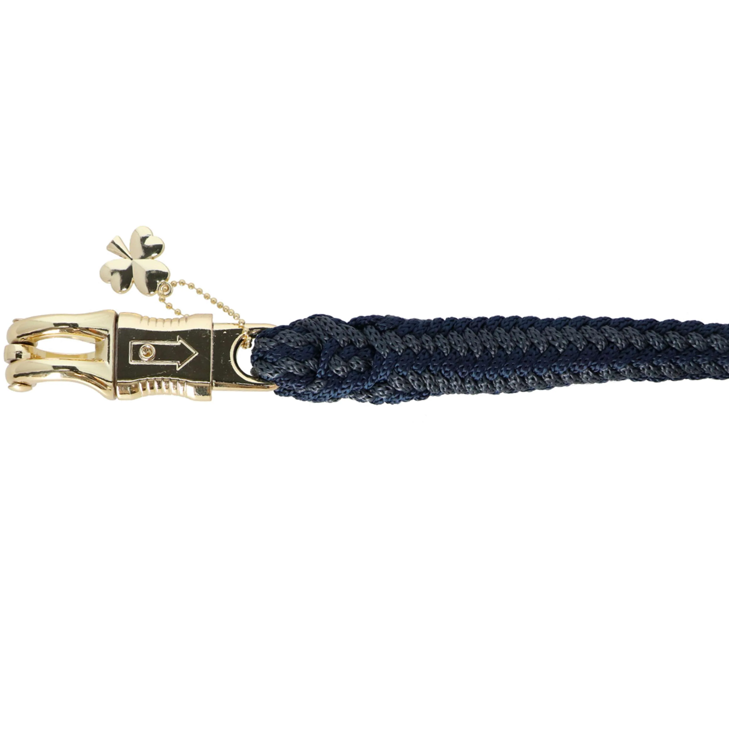 Bucas Corde pour Licol Show-Line Comfort avec Crochet Panique Marine/Gris - Image 2