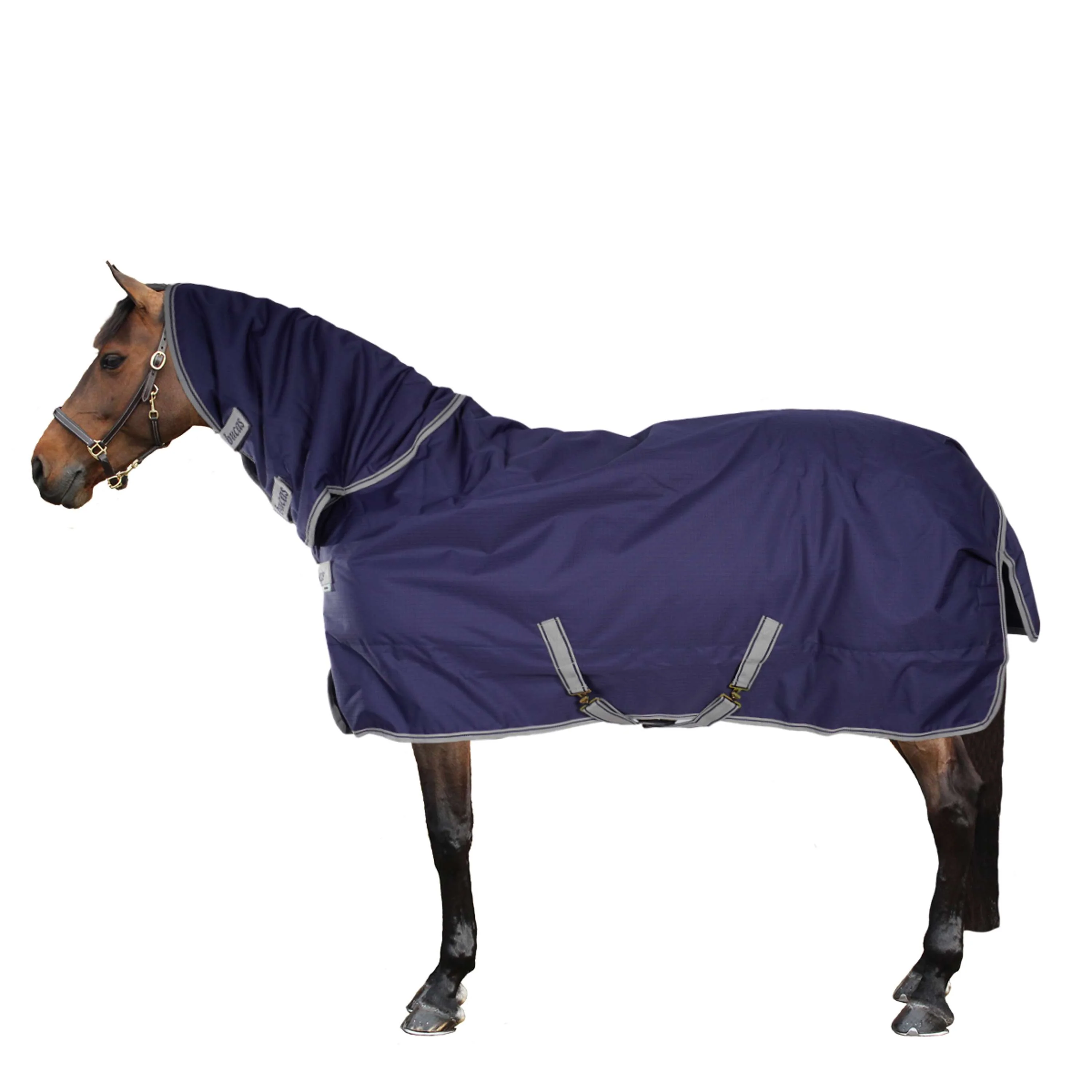 Bucas Freedom Turnout Full Neck 150g Navy - Image 3