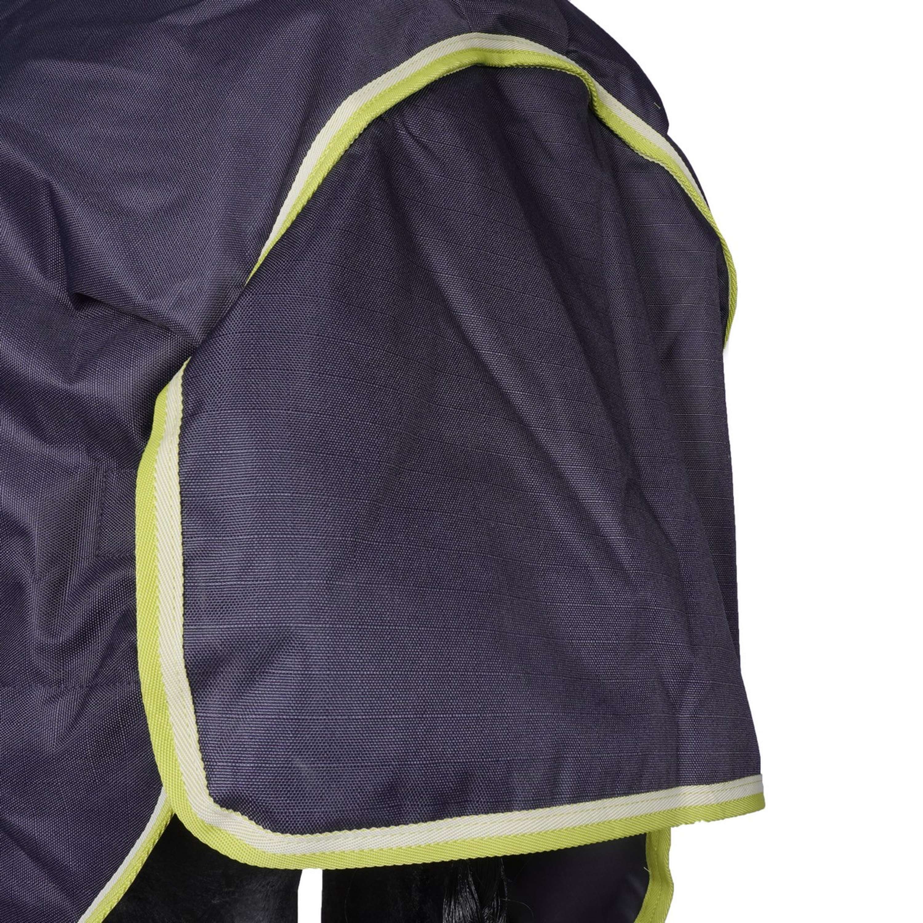 Bucas Oasis Turnout Neck 200g Dark Grey/Lime - Image 10