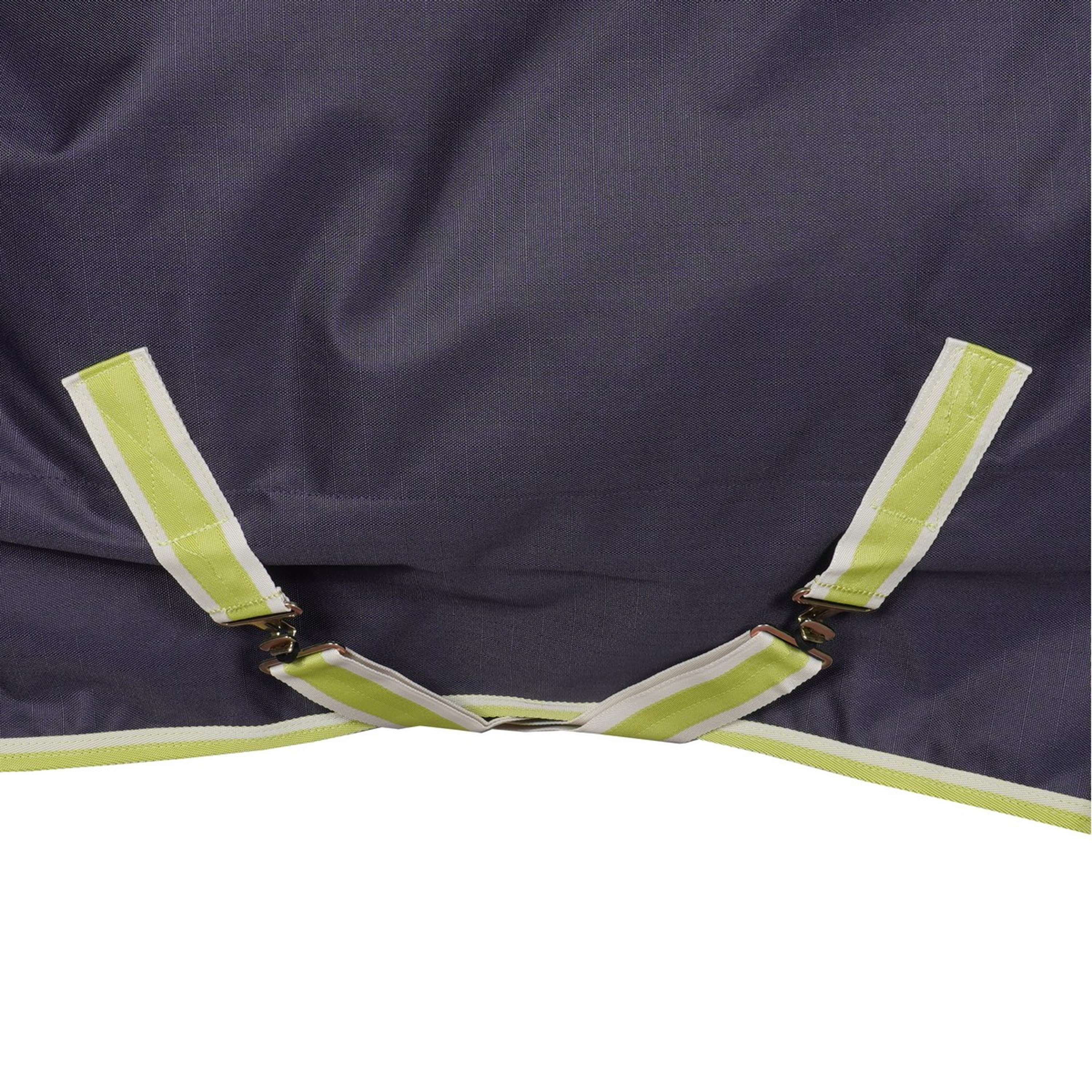 Bucas Oasis Turnout Neck 200g Dark Grey/Lime - Image 8