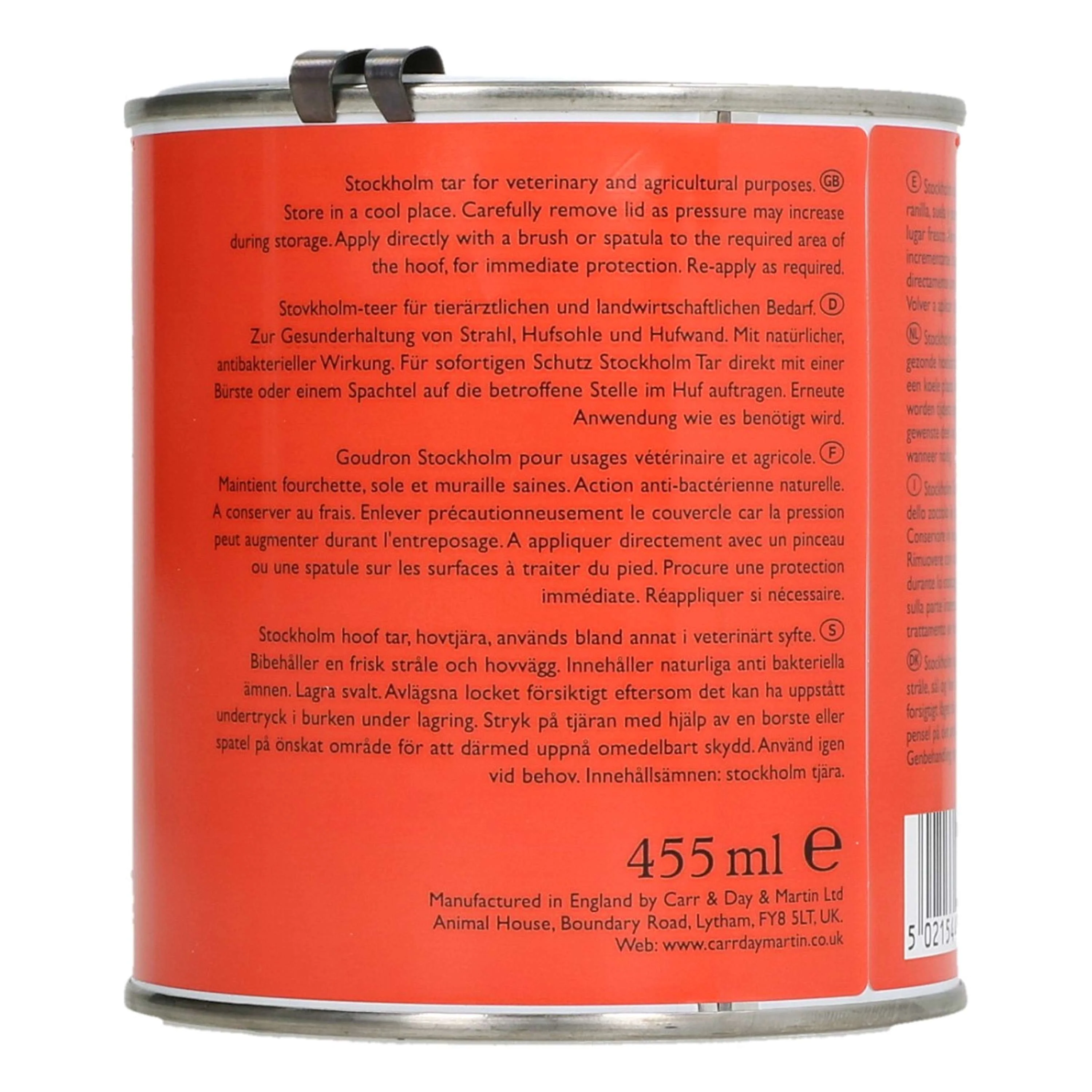 Carr & Day & Martin Goudron pour Sabots Vanner Prest Stockholm Tar - Image 2