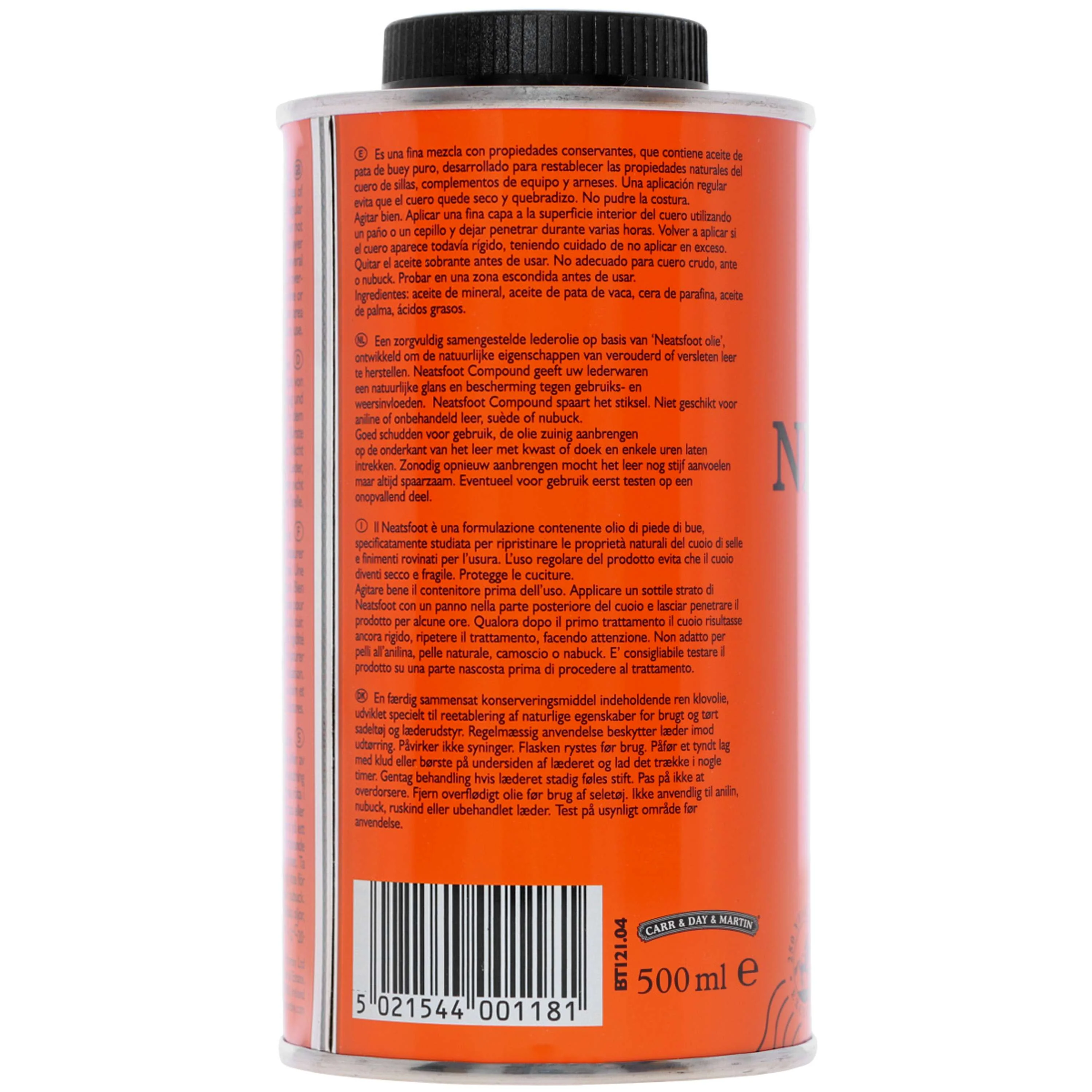Carr & Day & Martin Huile pour Cuir V&P Neatsfood Compound - Image 3