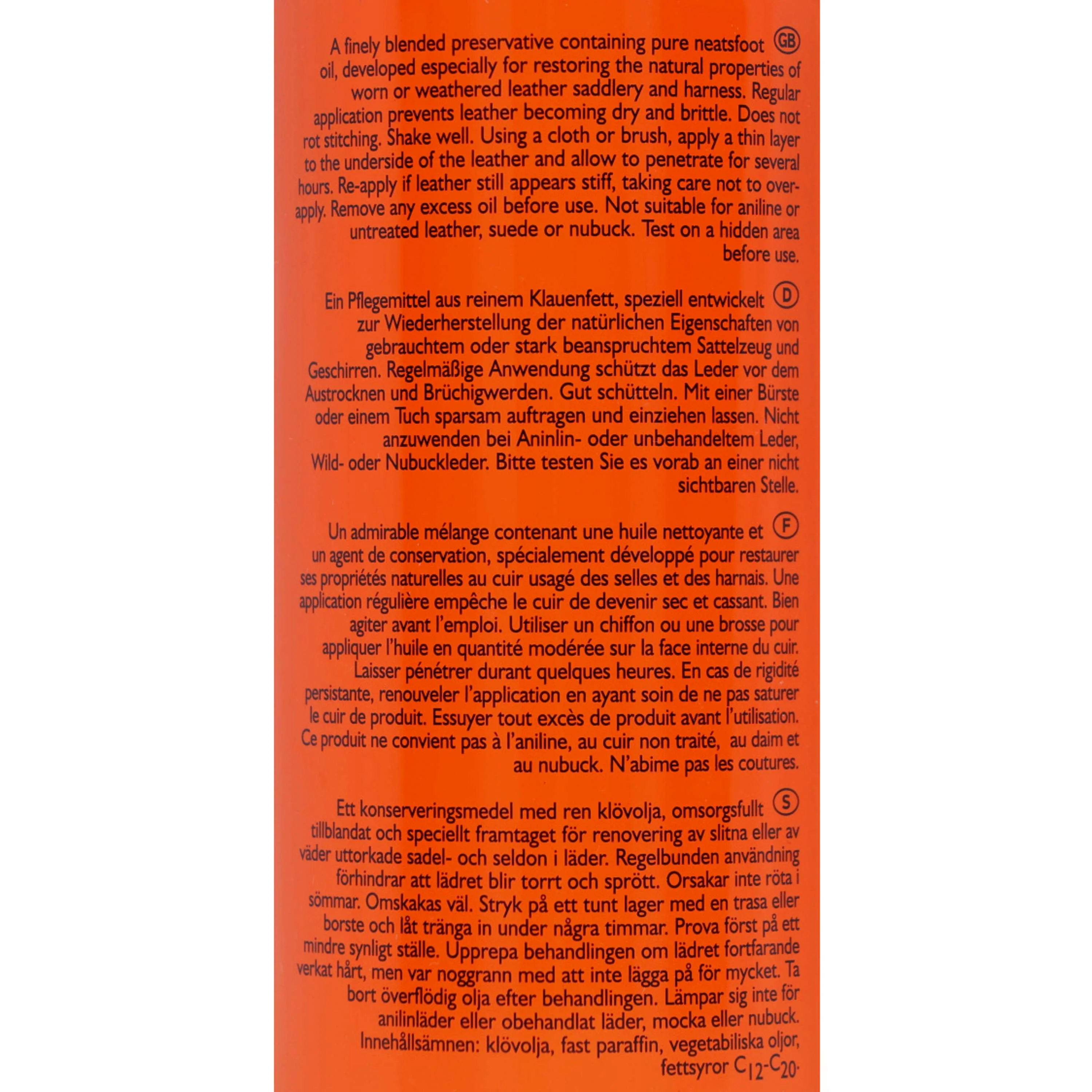Carr & Day & Martin Huile pour Cuir V&P Neatsfood Compound - Image 4