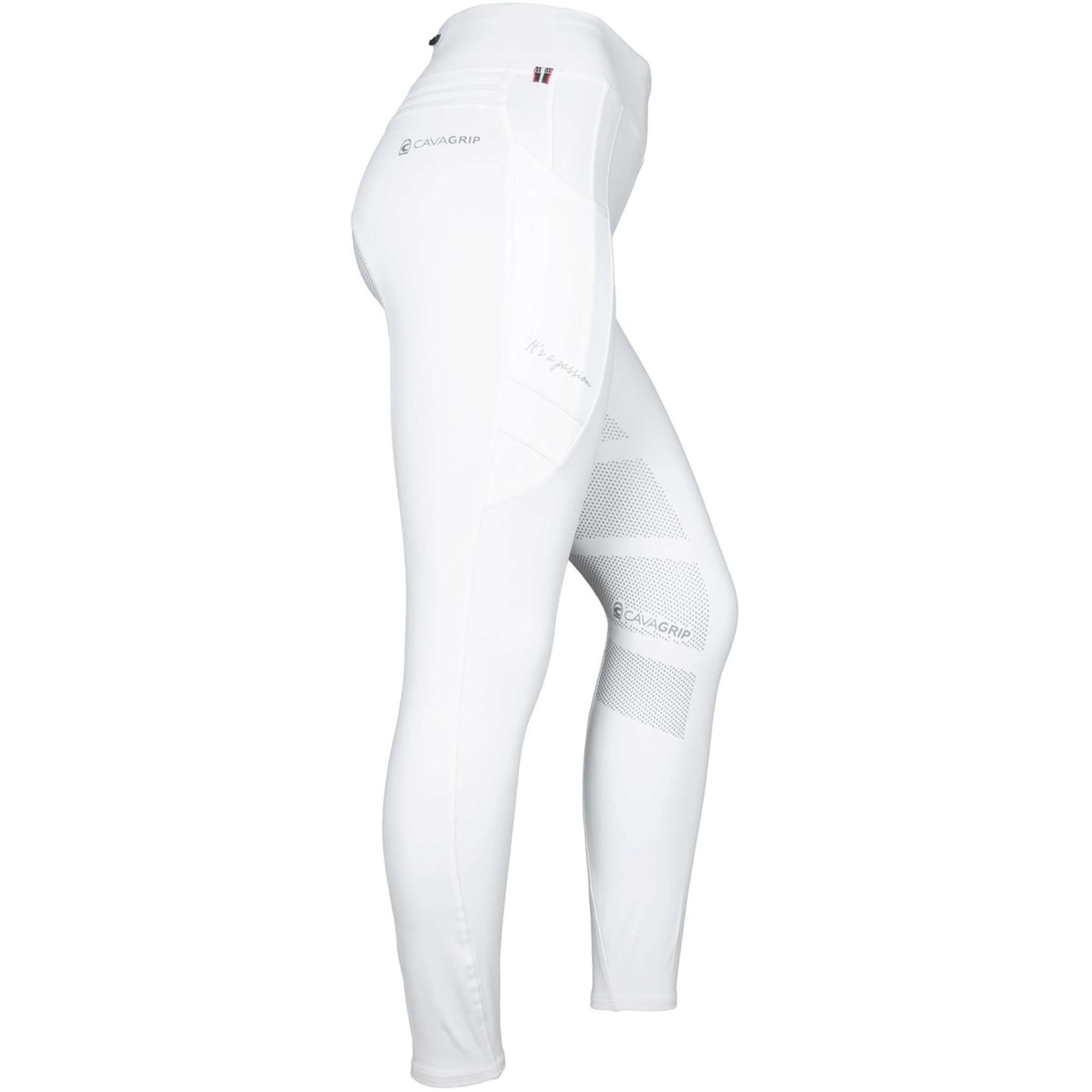 Cavallo Legging d'Équitation CavalLin GRIP RL Full Grip Blanc - Image 4