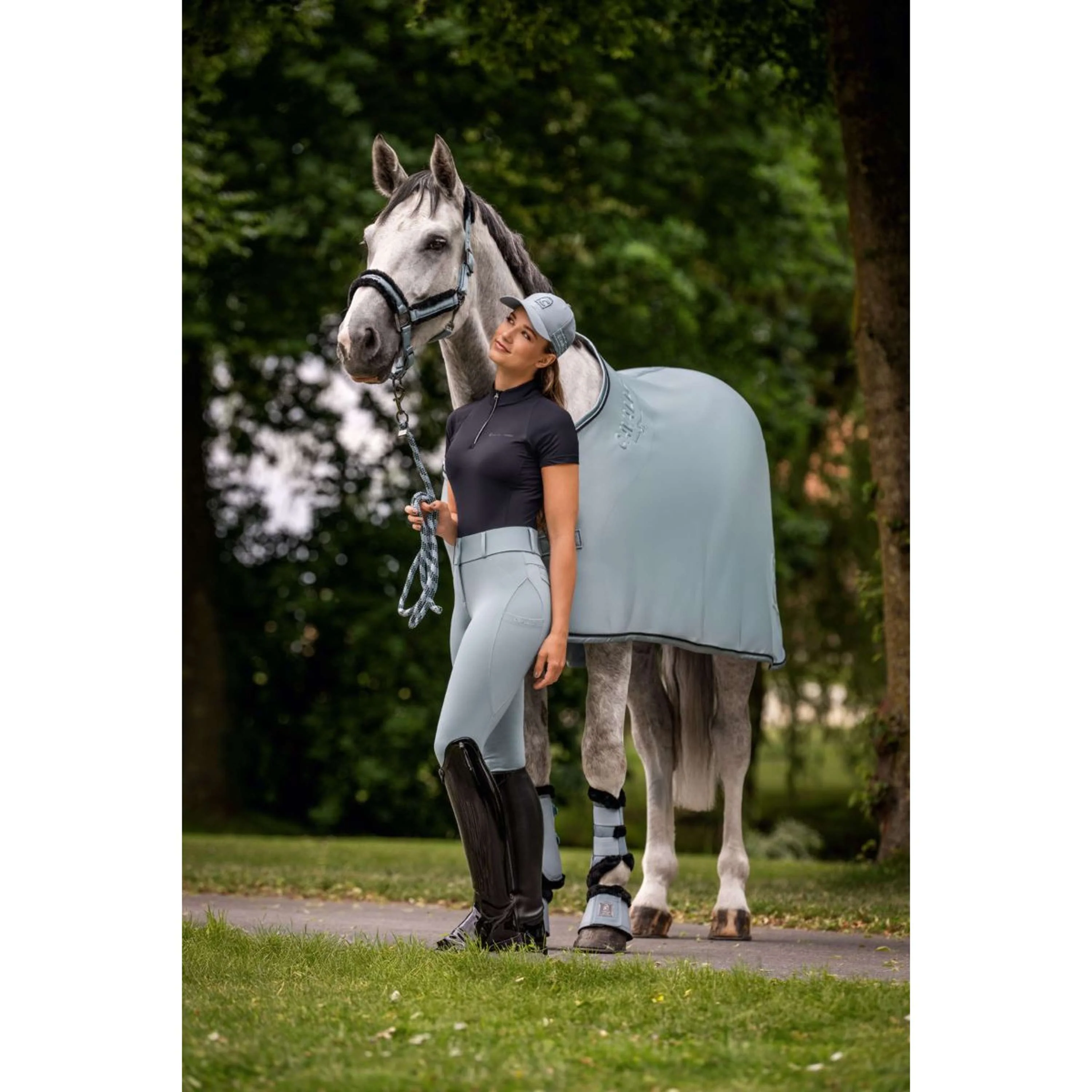 Cavallo Pantalon d'Équitation CavalCandera Grip Mobile Full Grip Soft Aqua - Image 7