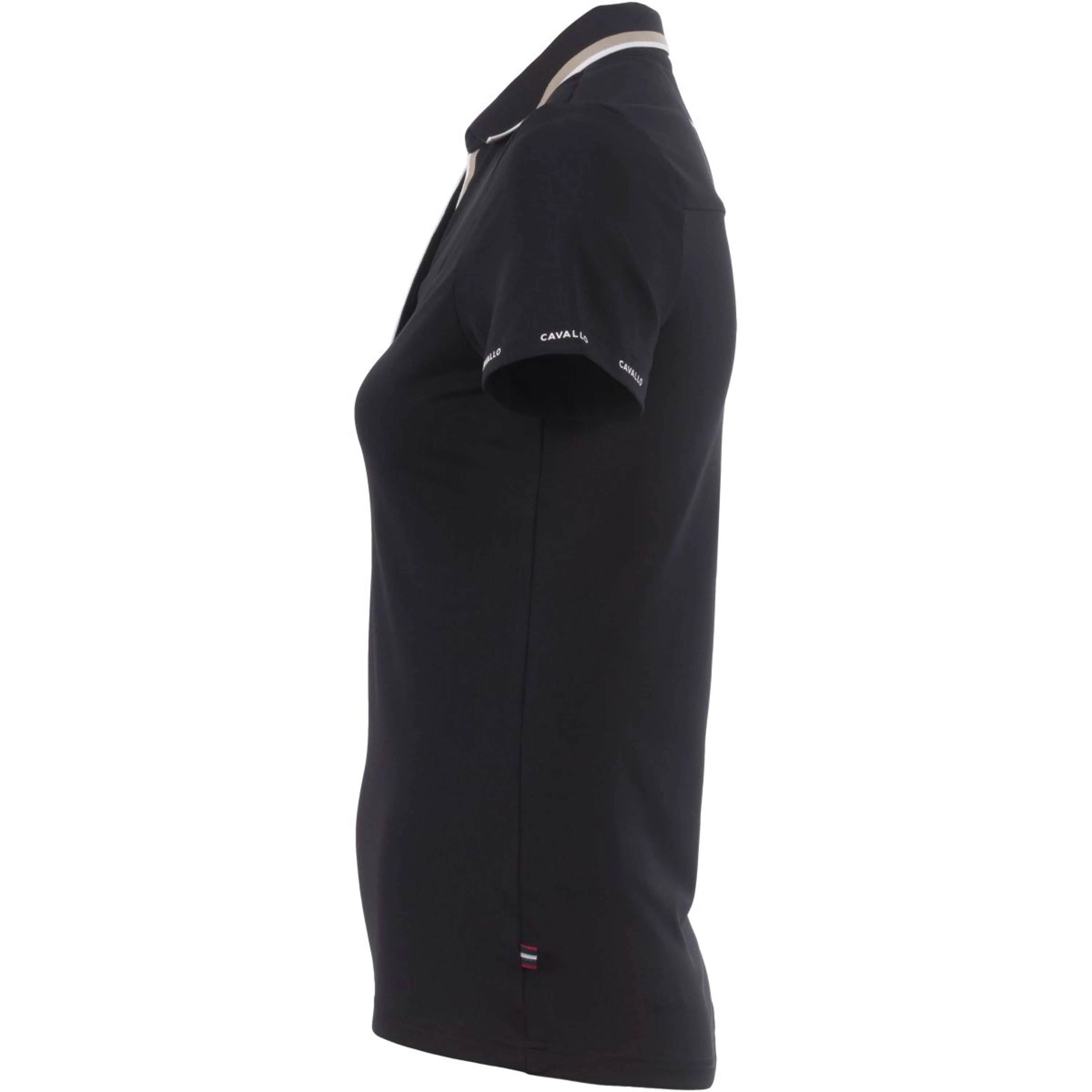 Cavallo Polo CavalPique V-Neck Noir - Image 3