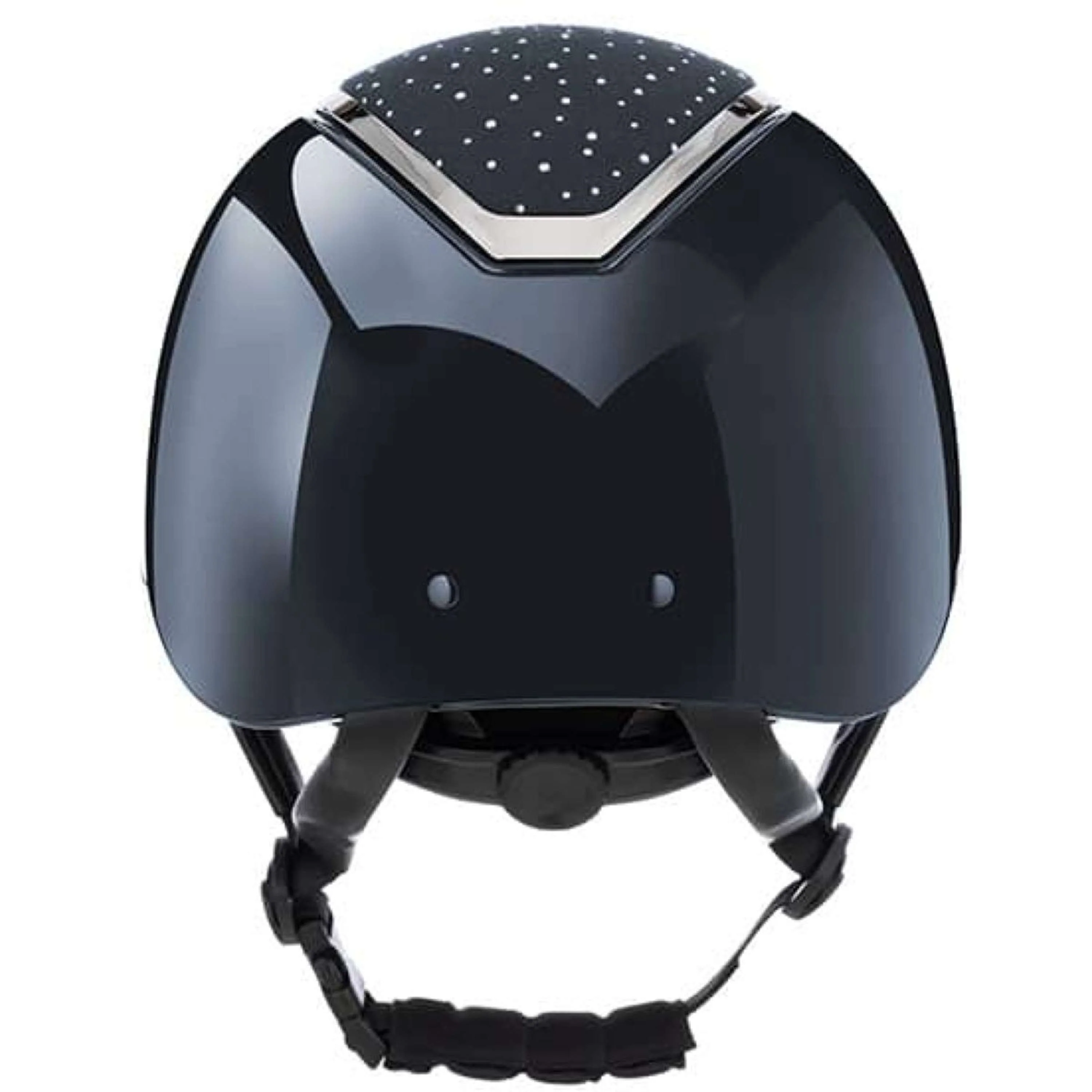 Charles Owen Bombe Kylo Crystal Navy Gloss/Silver - Image 3