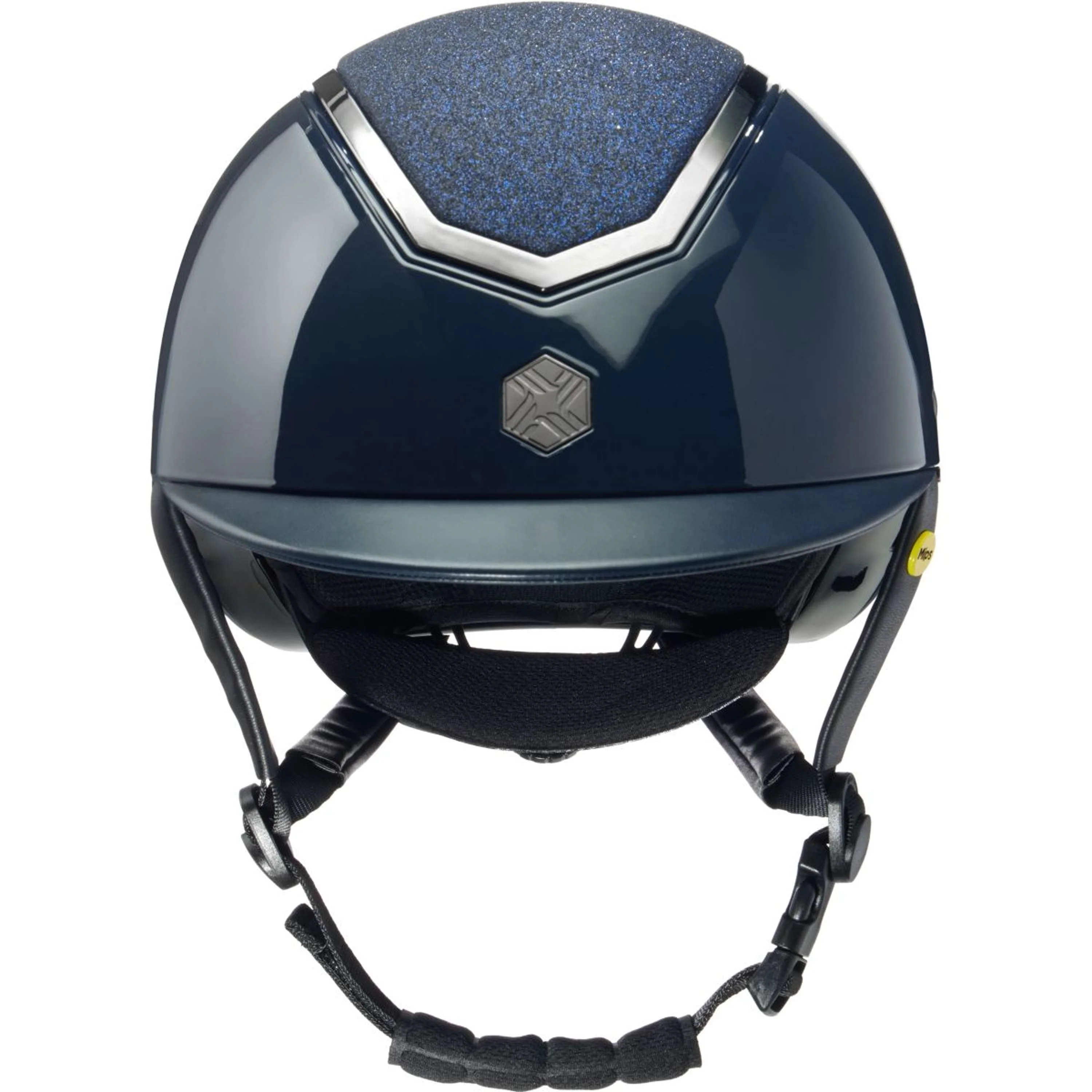Charles Owen Bombe Kylo Sparkly MIPS Navy Gloss/Pewter - Image 2