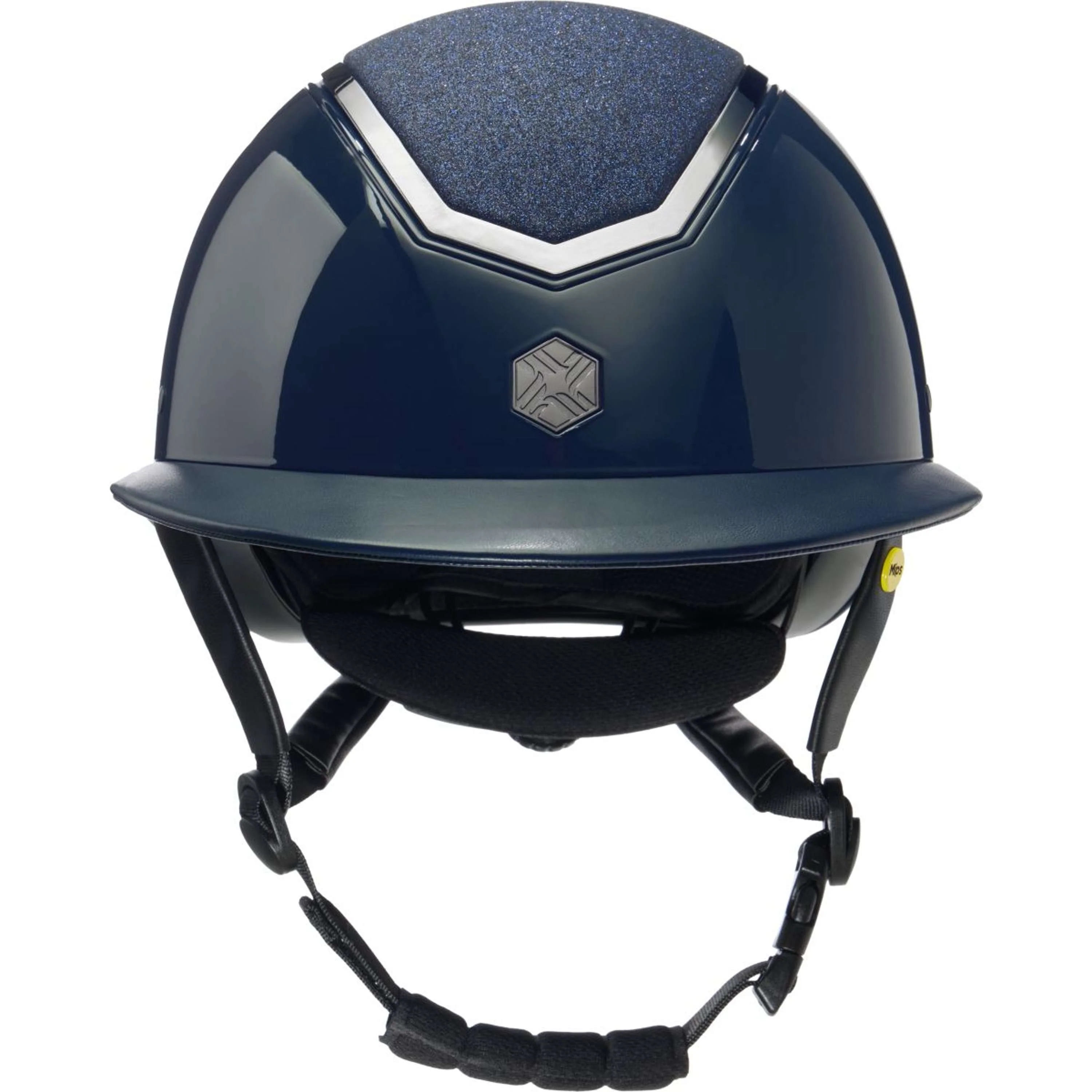 Charles Owen Bombe Kylo Sparkly Wide Peak MIPS Navy Gloss/Pewter - Image 2