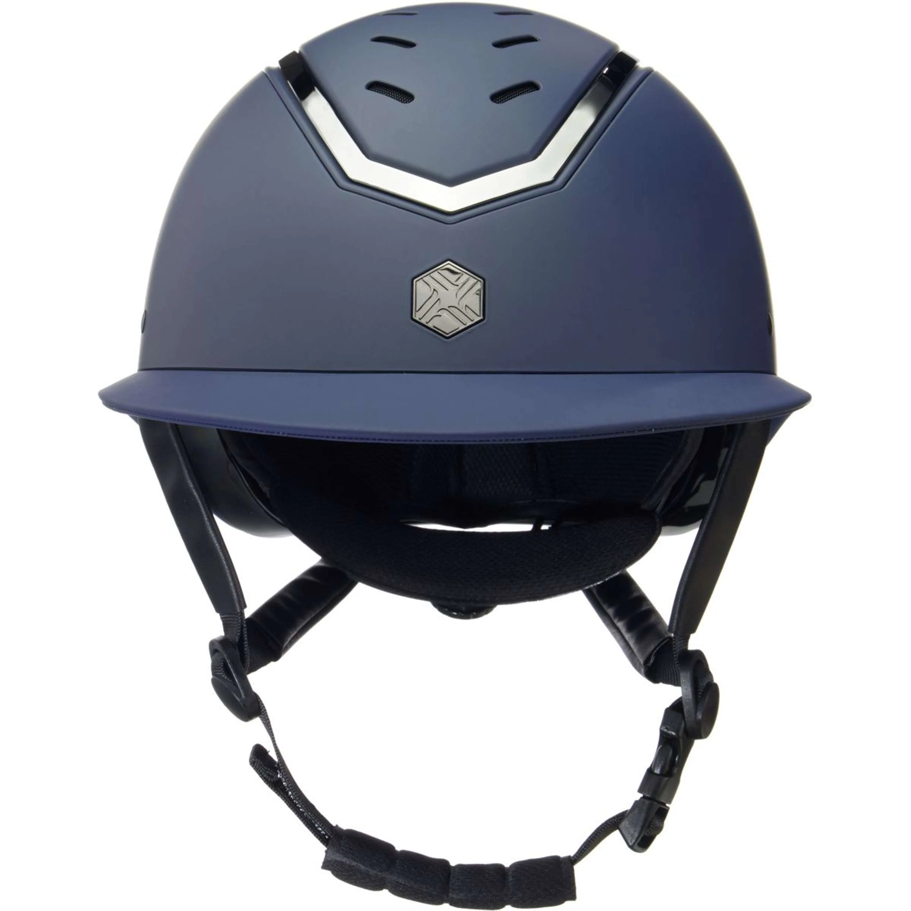 Charles Owen Bombe Kylo Wide Peak Navy Matte/Pewter - Image 2