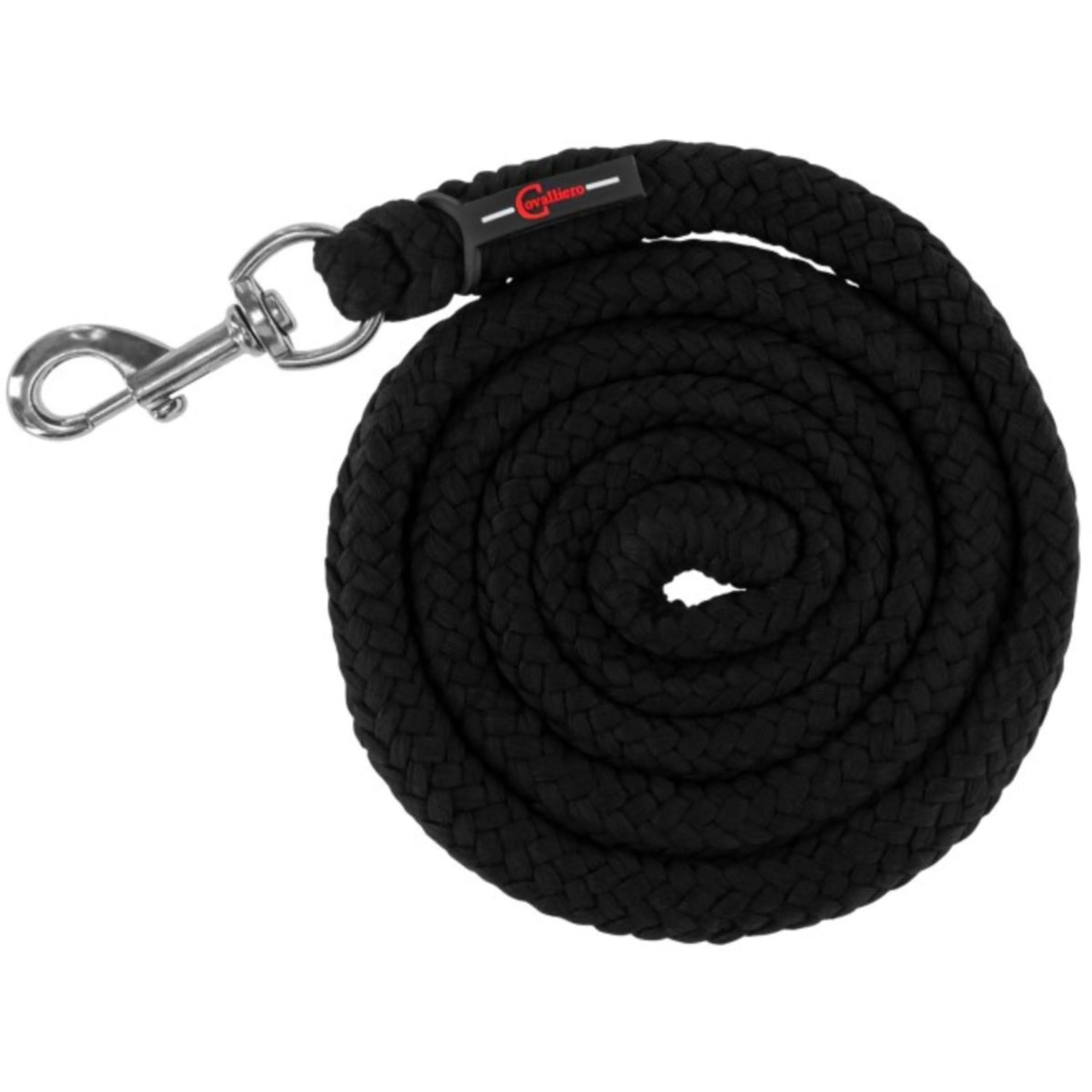 Covalliero Corde pour Licol ClassicSoft avec Mousqueton Noir