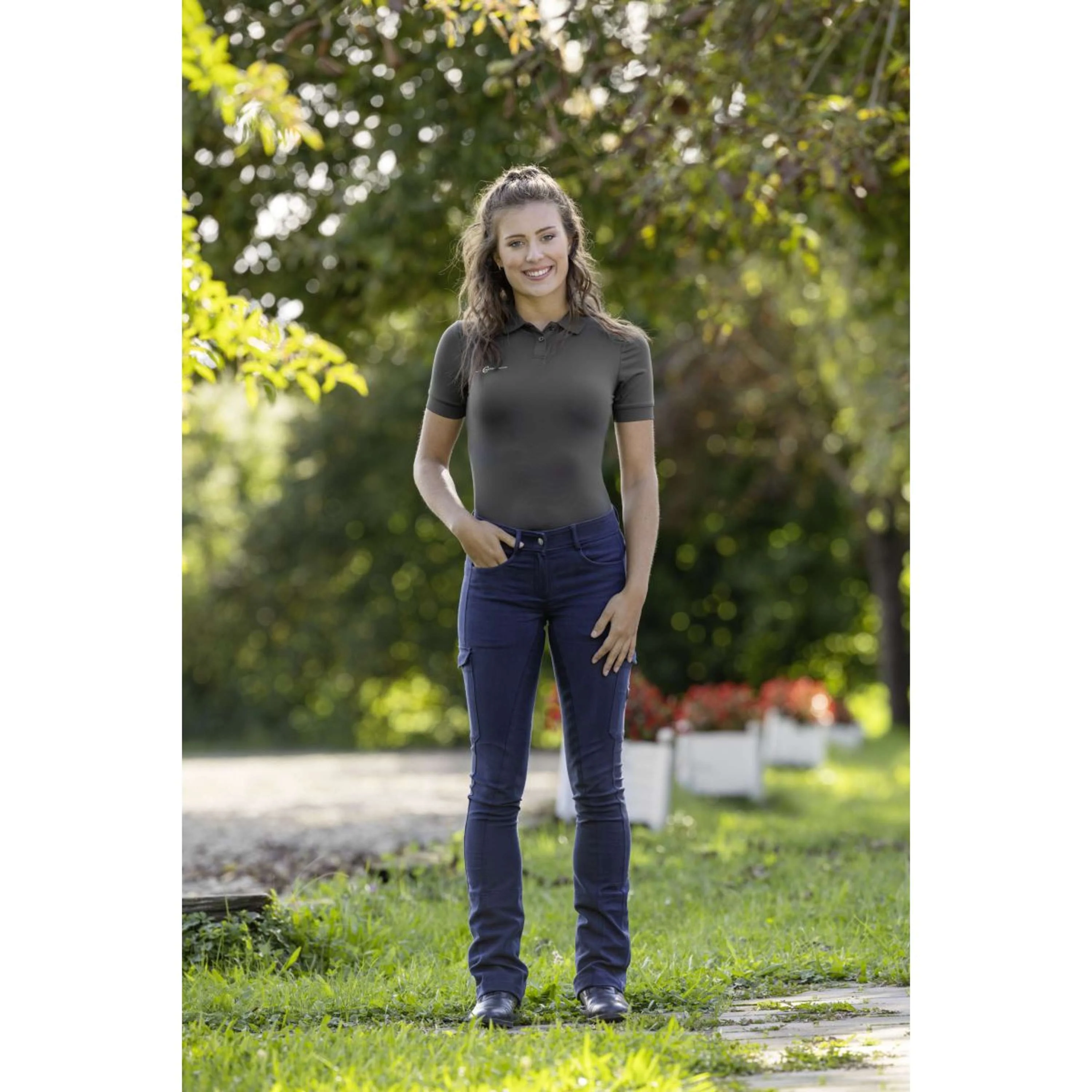 Covalliero Culotte d'Équitation Jodhpur BasicPlus Marin - Image 4