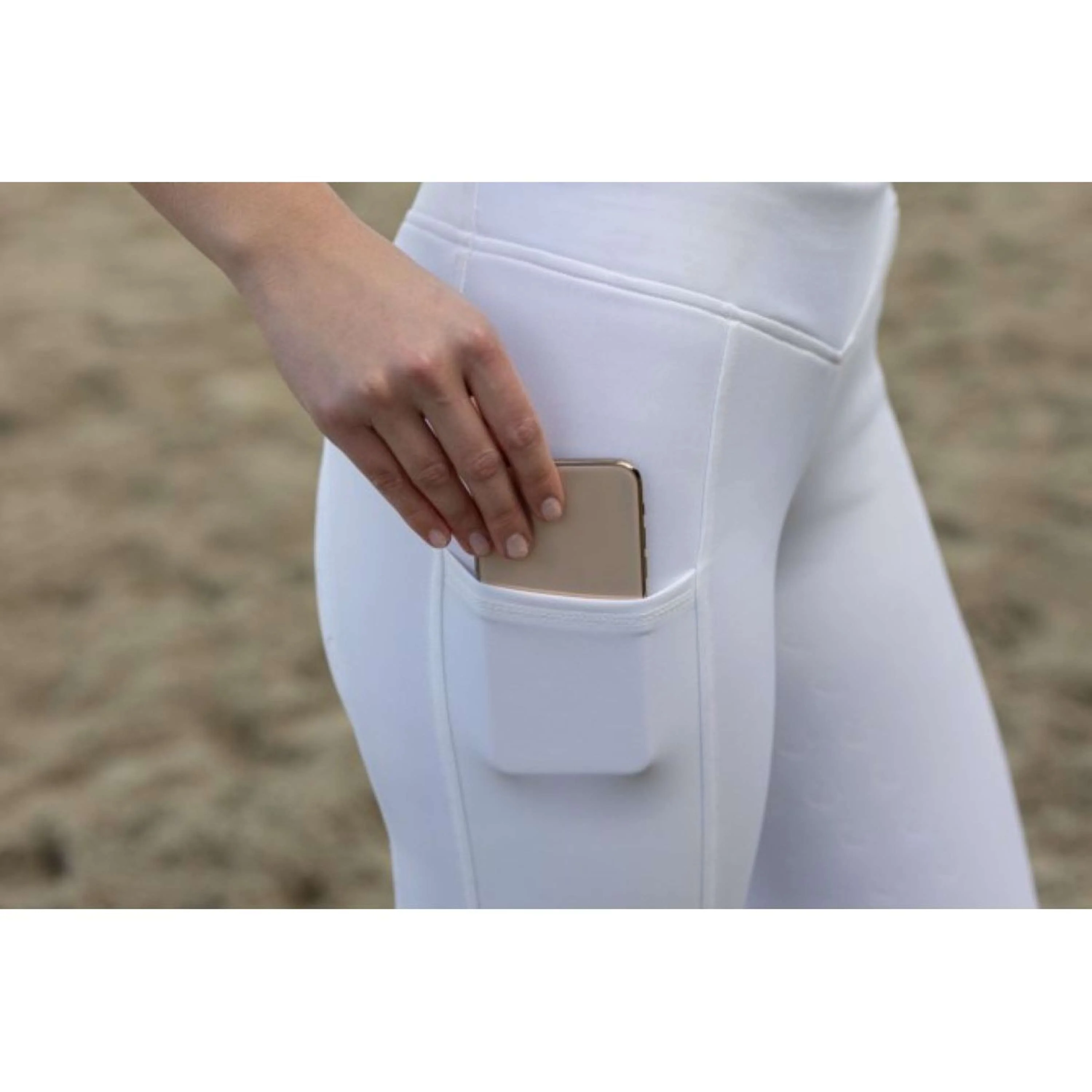 Covalliero Legging d'Équitation ClassicStar Blanc - Image 6
