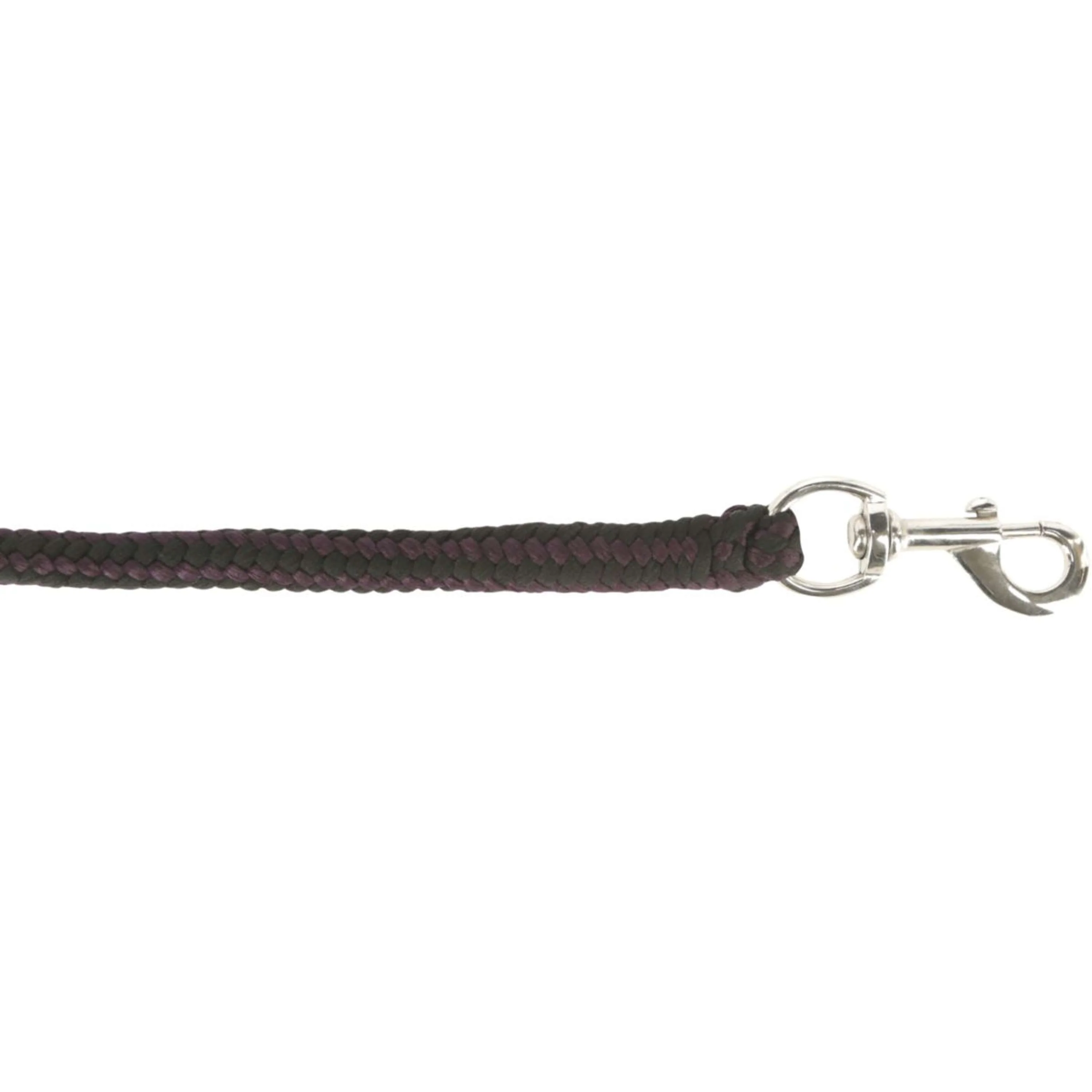 Covalliero Corde pour Licol Hippo avec Mousqueton Aubergines/Anthracite