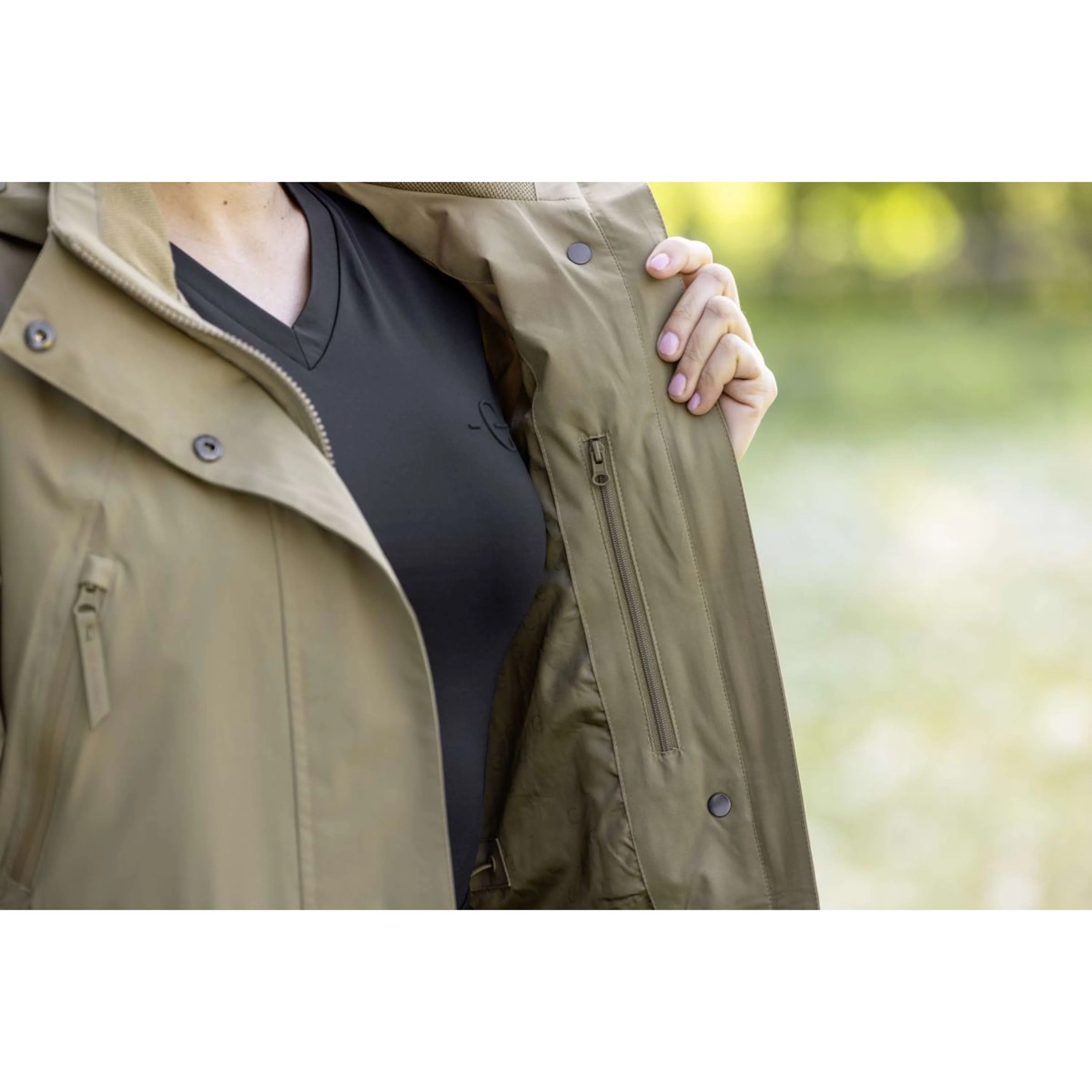 Covalliero Longue Impermêable SS26 Femme Noix - Image 9