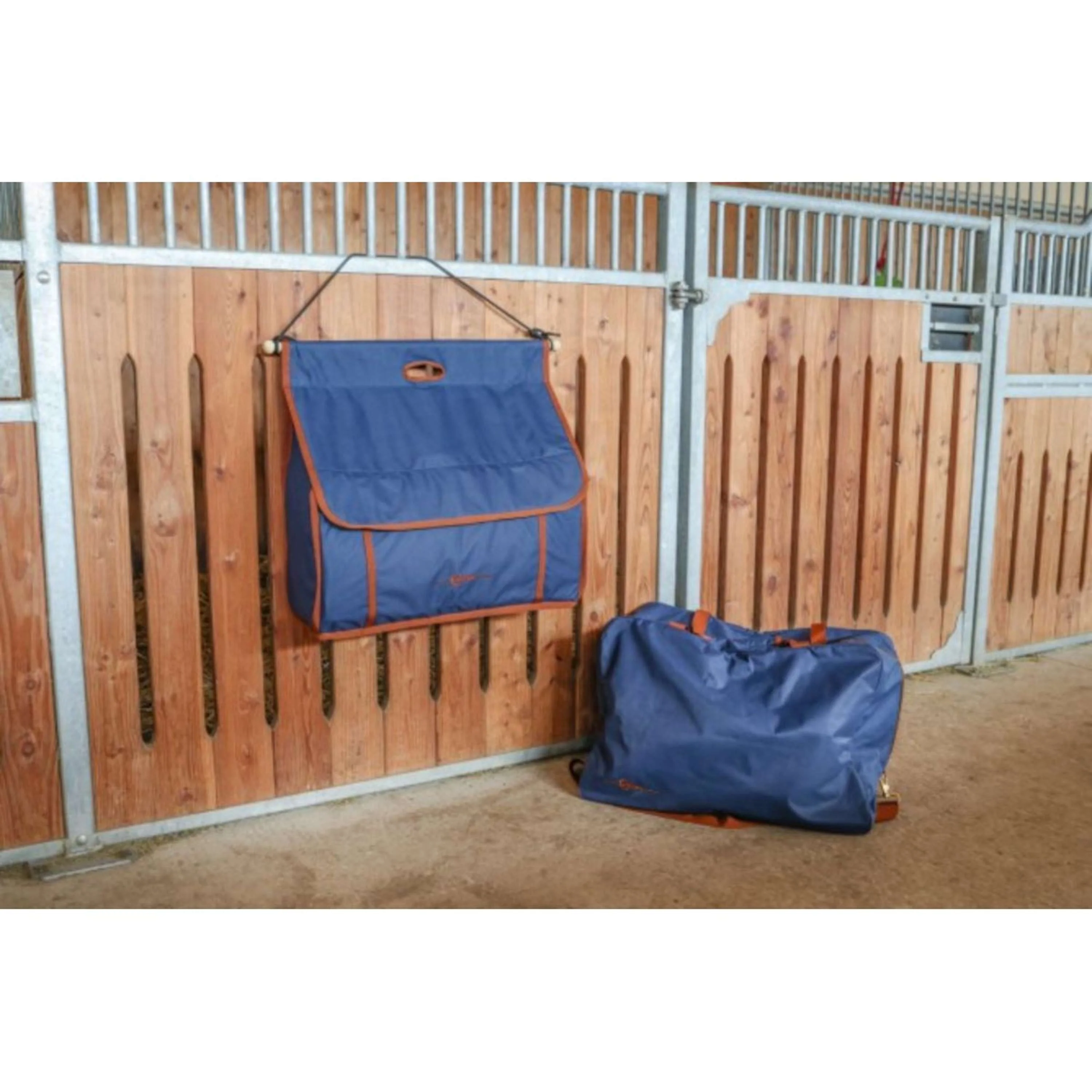 Covalliero Sac pour Couvertures Milano Navy/Camel - Image 2