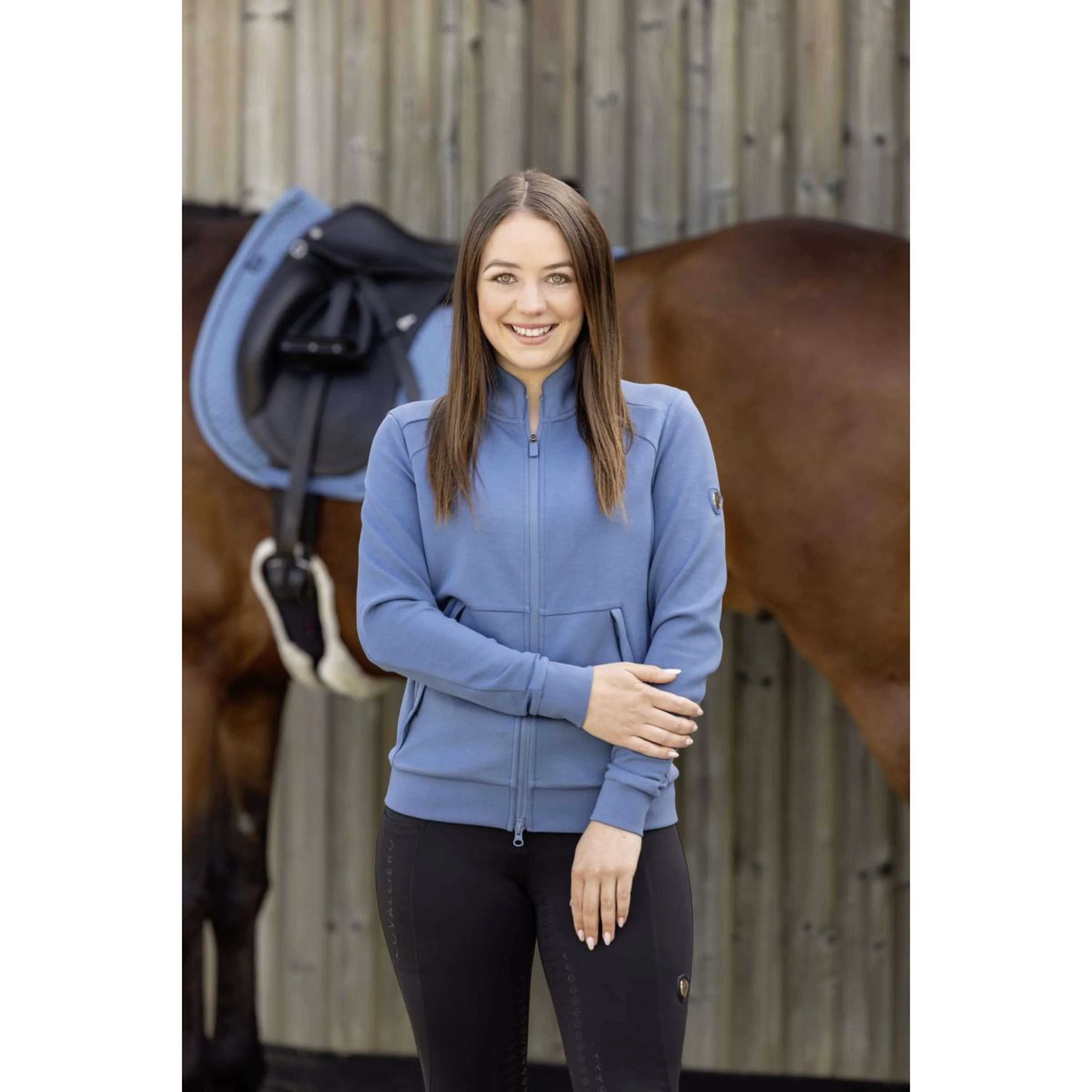 Covalliero Veste Polaire SS26 Femme Smoked Blue - Image 2