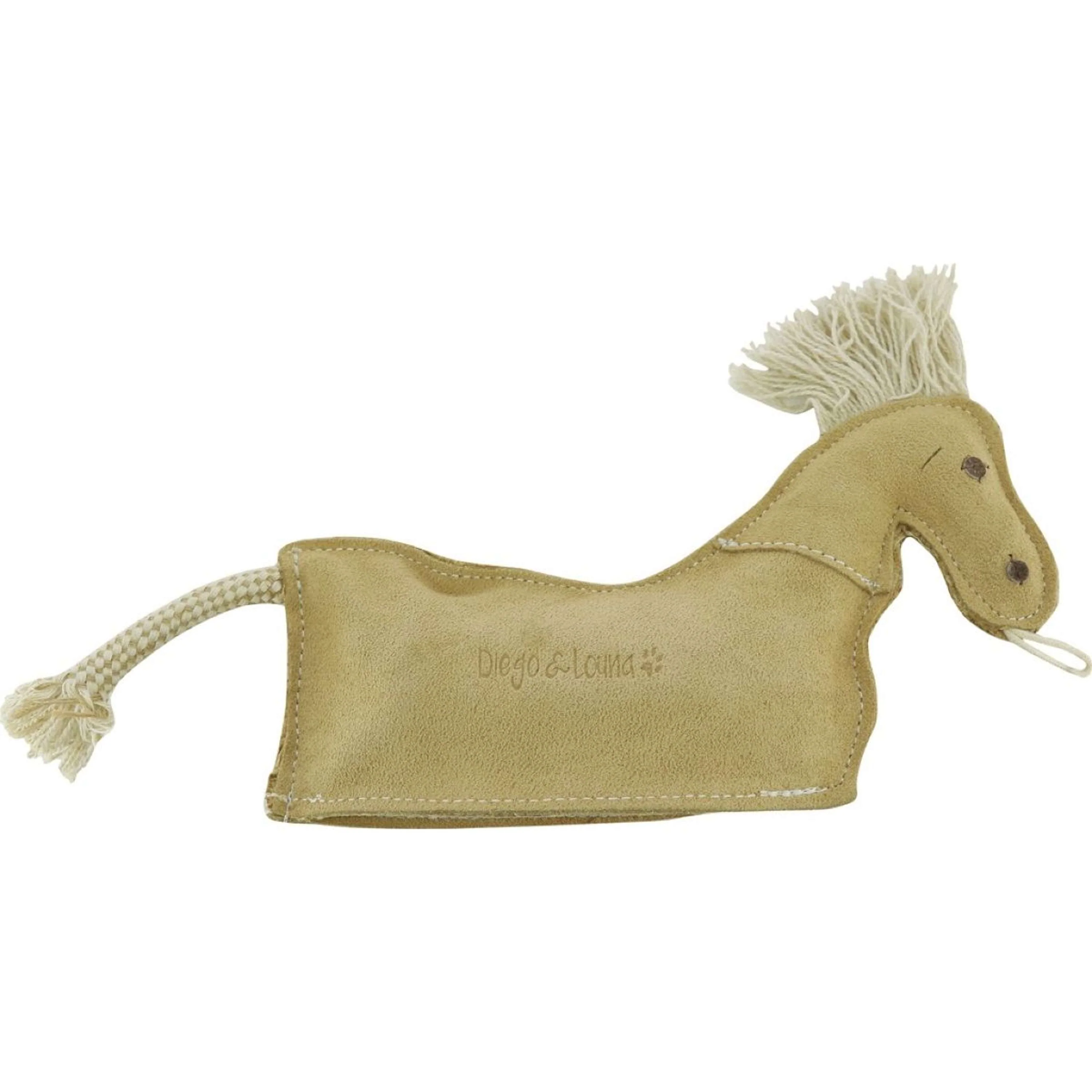 Diego & Louna Jouet Cheval en Cuir Nature