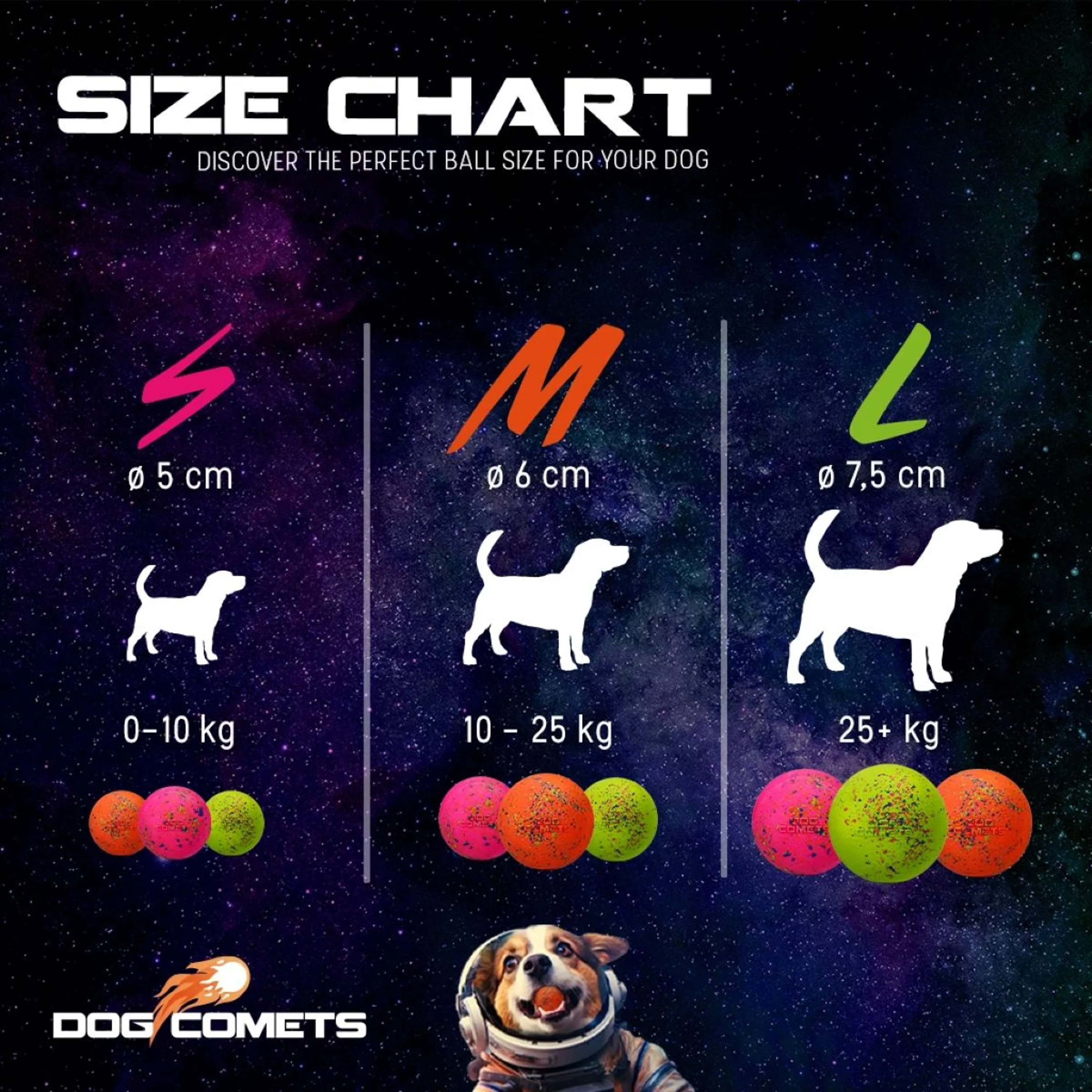 Dog Comets Balle Stardust Orange - Image 3