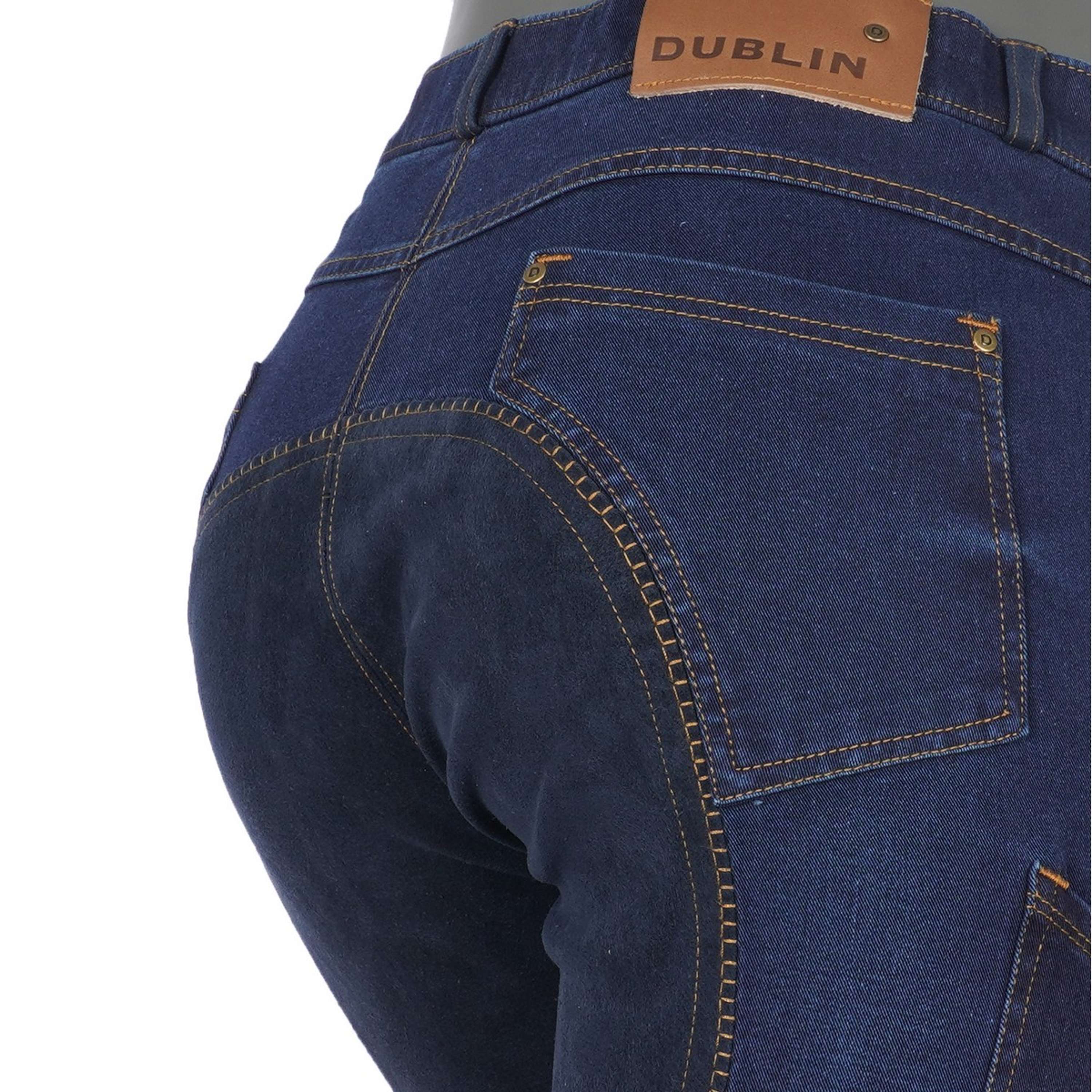 Dublin Pantalon d'Équitation Shona Full Suede Sheet Blue Denim/Navy - Image 10
