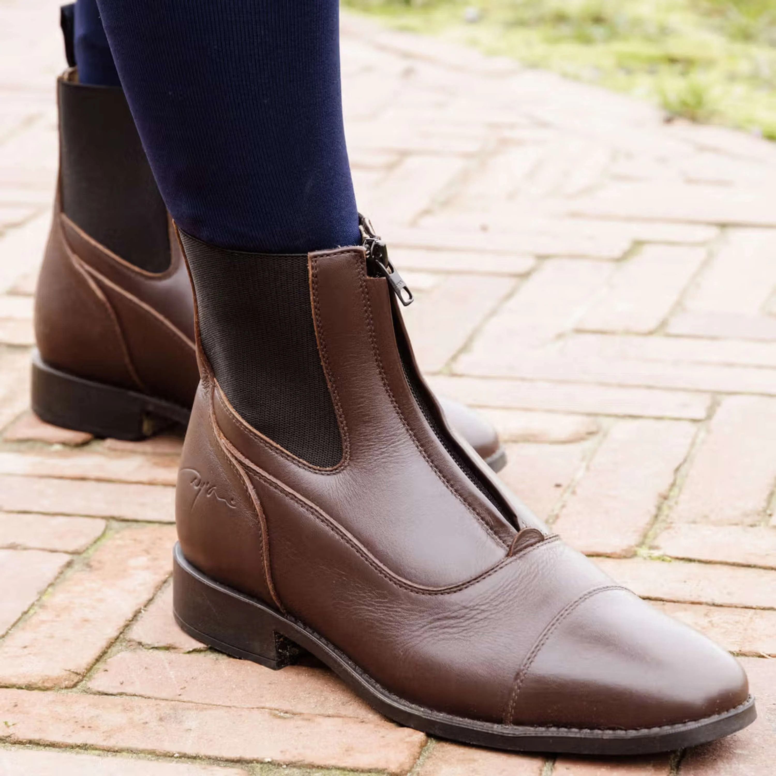 Dyon Jodhpurs Front Zipper Marron - Image 2