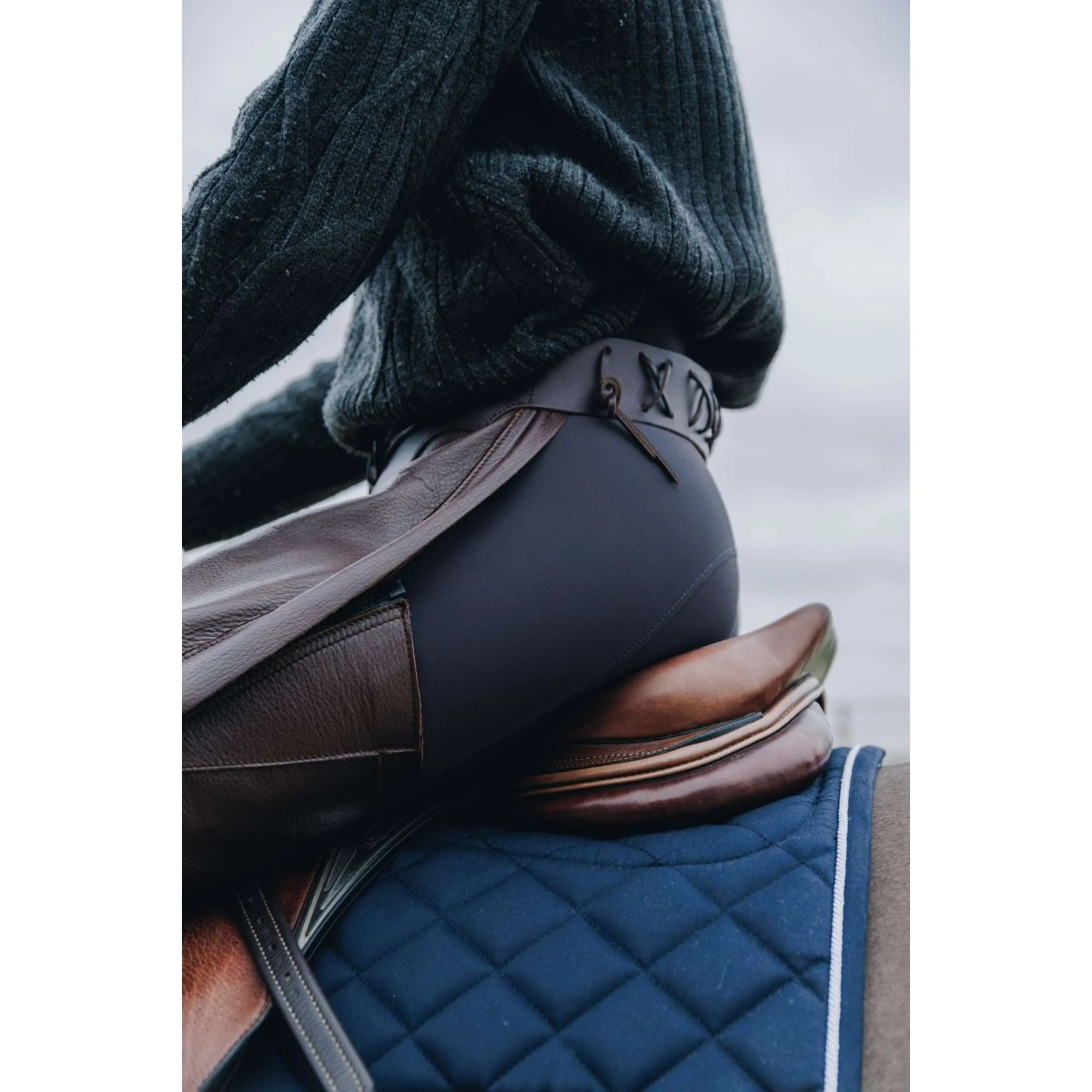 Dyon Longues Jambières en Cuir Standard Marron - Image 17