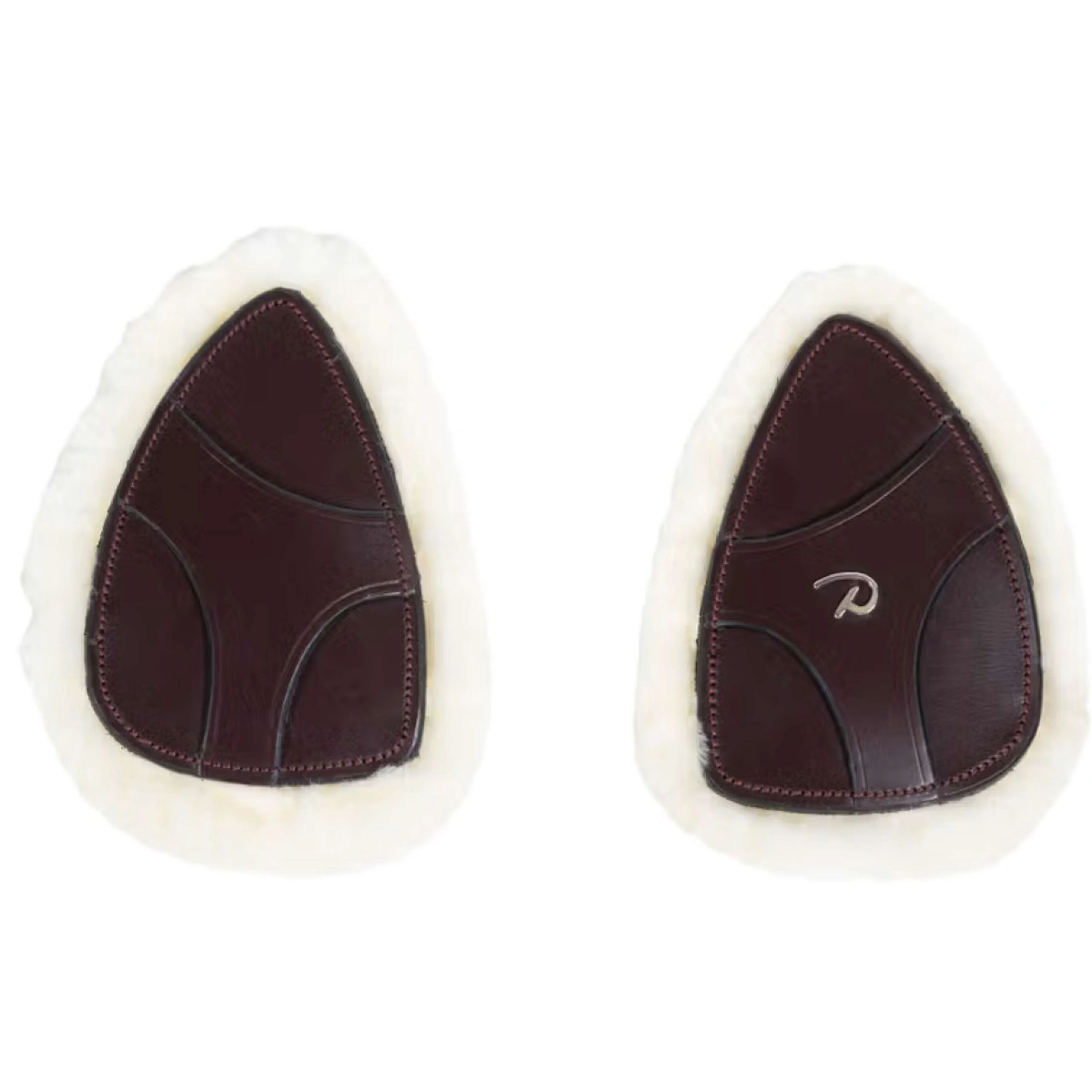 Dyon Protection de Poitrail 5 points New English Peau de Mouton Synthétique Marron