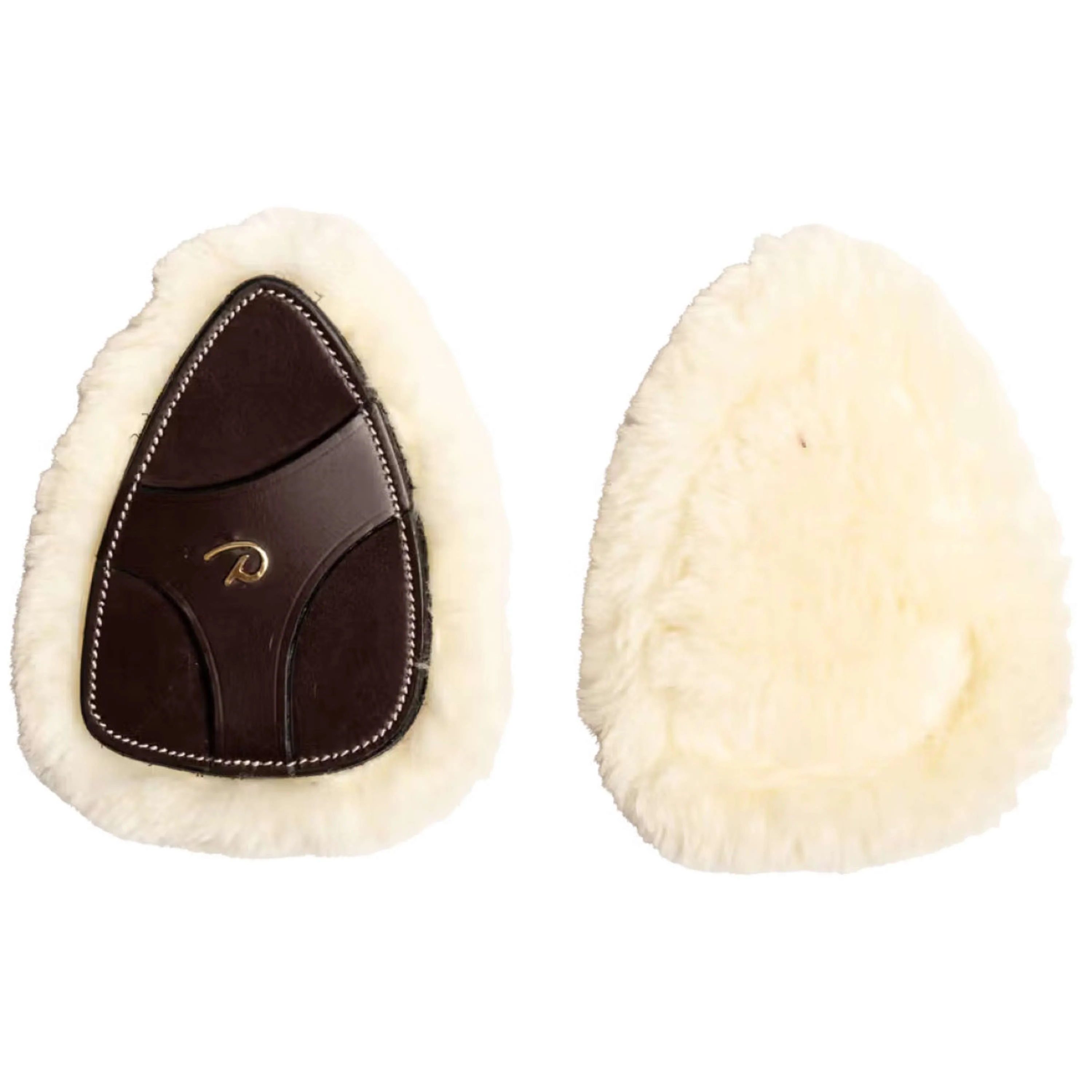 Dyon Protection de Poitrail 5 points New English Peau de Mouton Synthétique Marron - Image 3