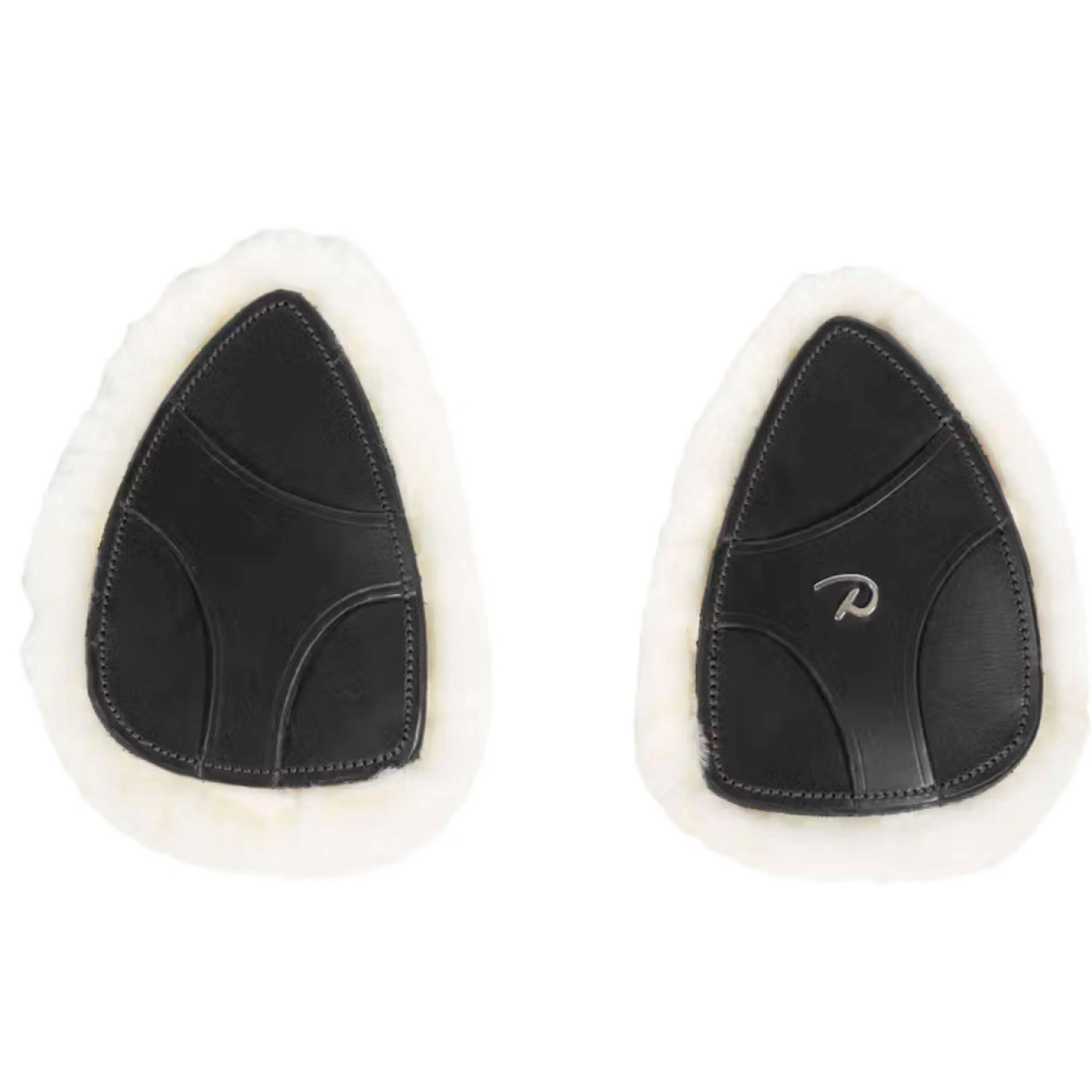 Dyon Protection de Poitrail 5 points New English Peau de Mouton Synthétique Noir