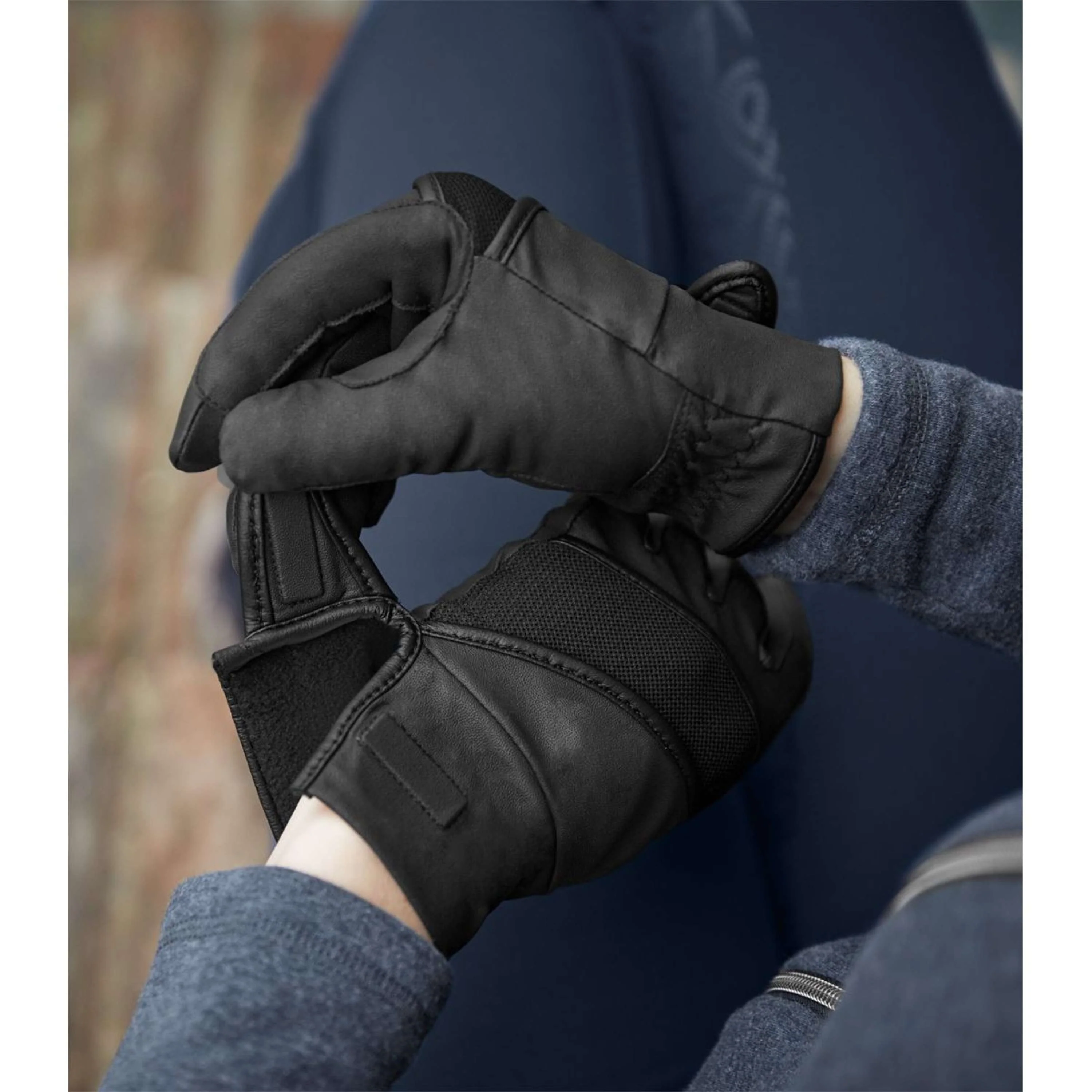 ELT Gants d'Équitation Magnetize Winter Noir - Image 3