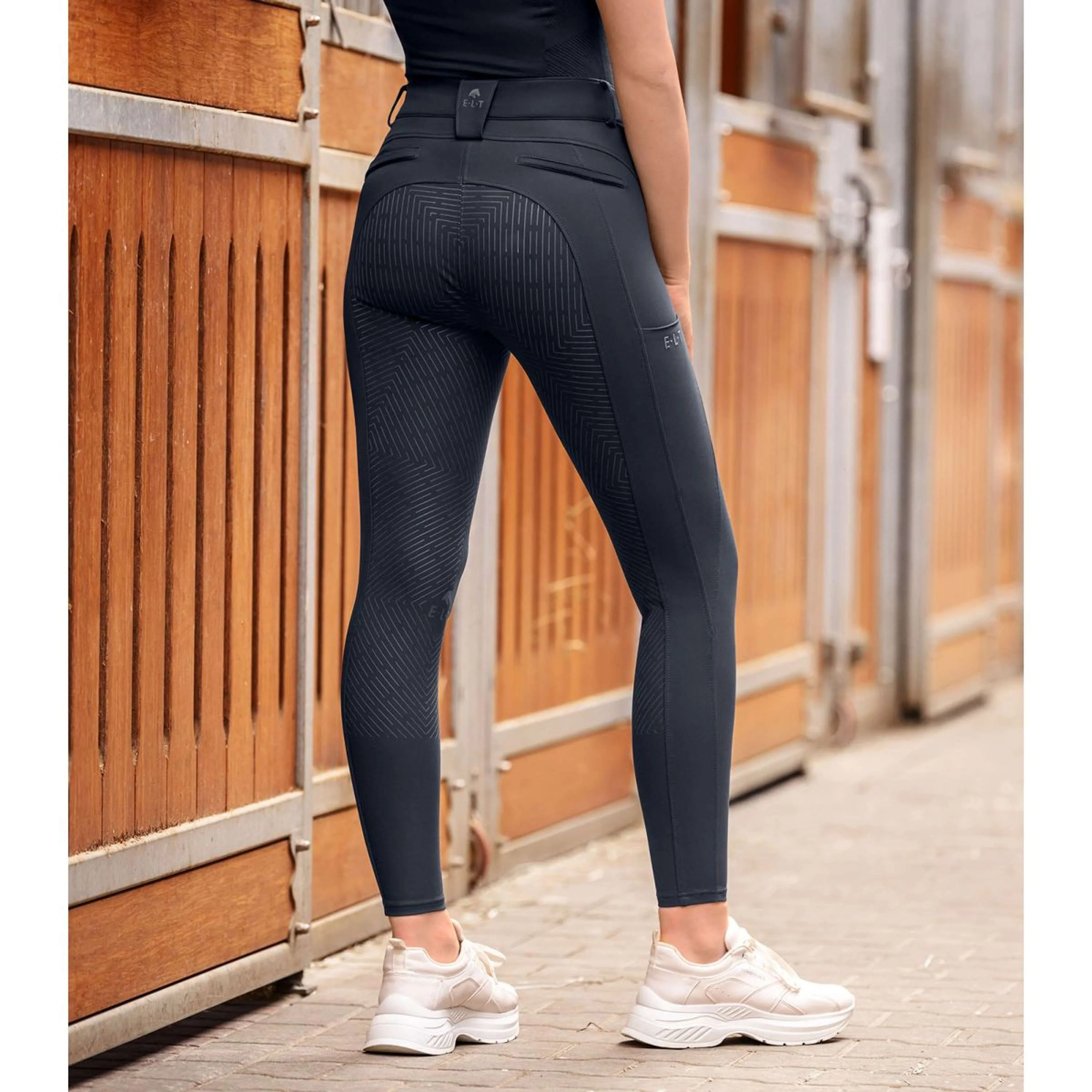 ELT Pantalon d'Équitation Comfort Ride silicone Bleu profond - Image 4