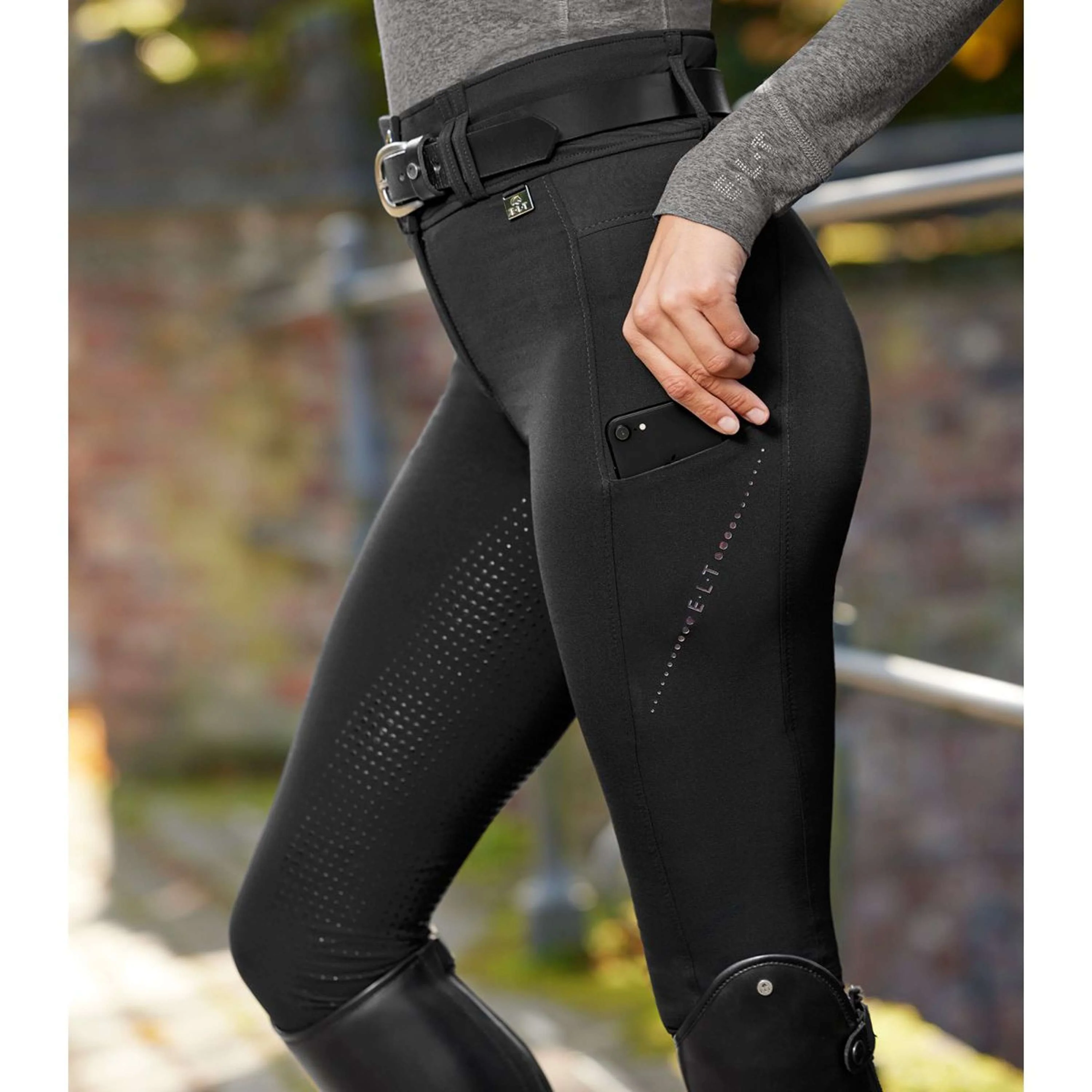 ELT Pantalon d'Équitation Mina Thermo Noir - Image 3