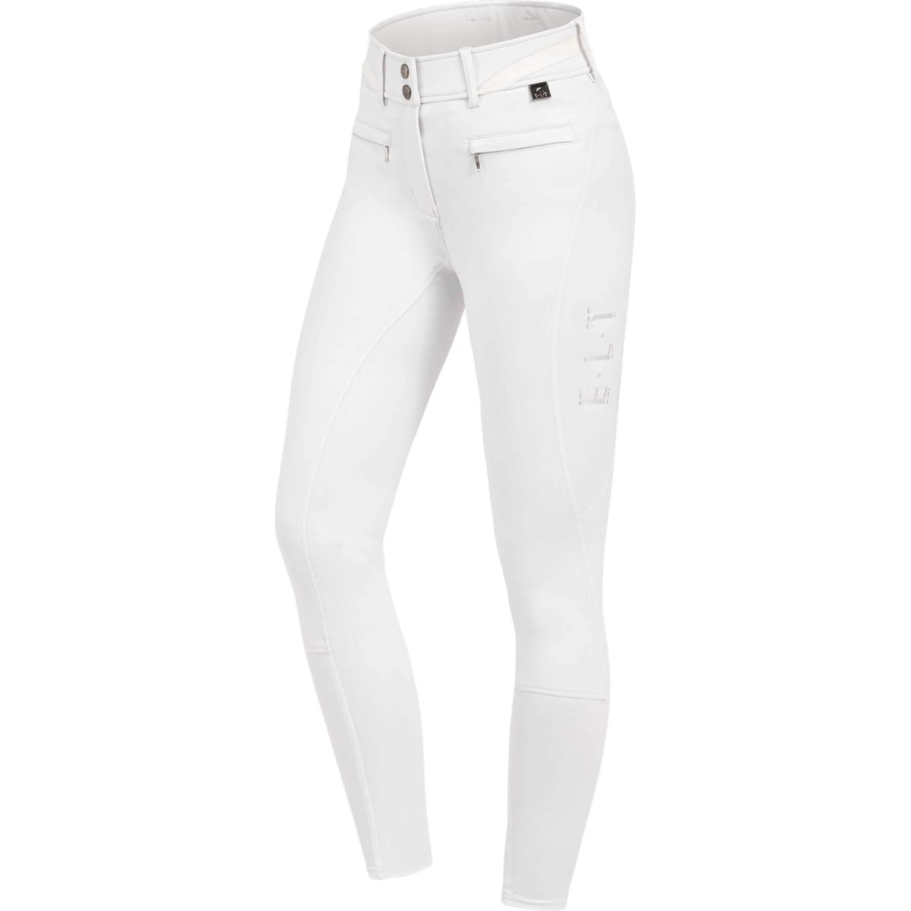 ELT Rijbroek Pantalon d'Équitation Maja Glam Curved High Waist Blanc
