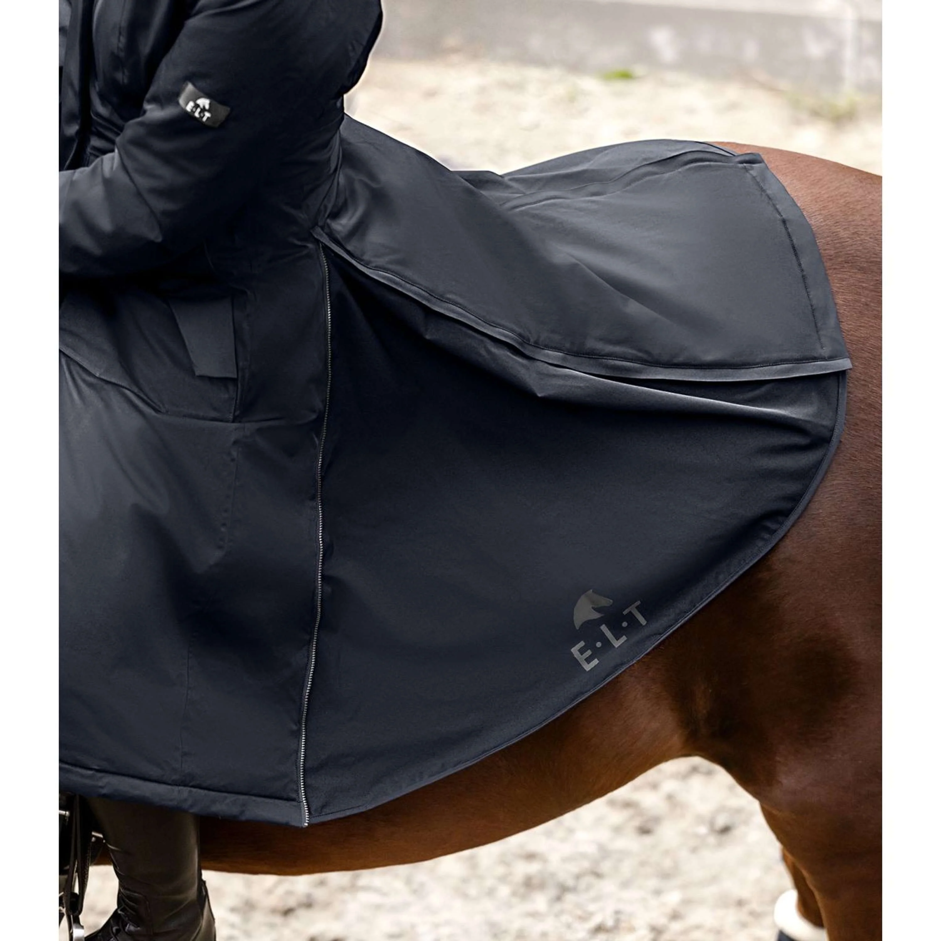 ELT Veste Longue Opal Bleu Profond - Image 6