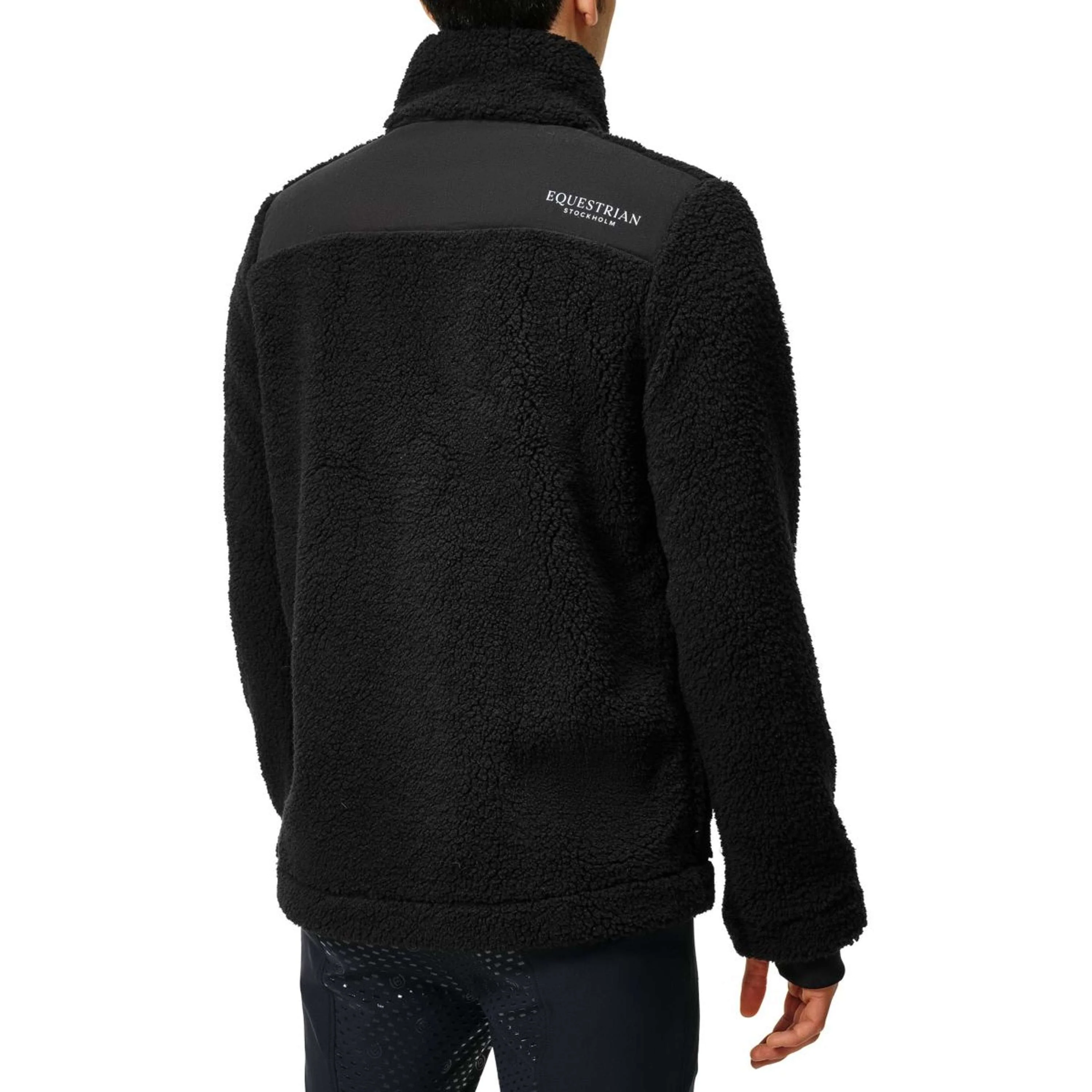Equestrian Stockholm Blouson Teddy Fleece Men Noir - Image 2