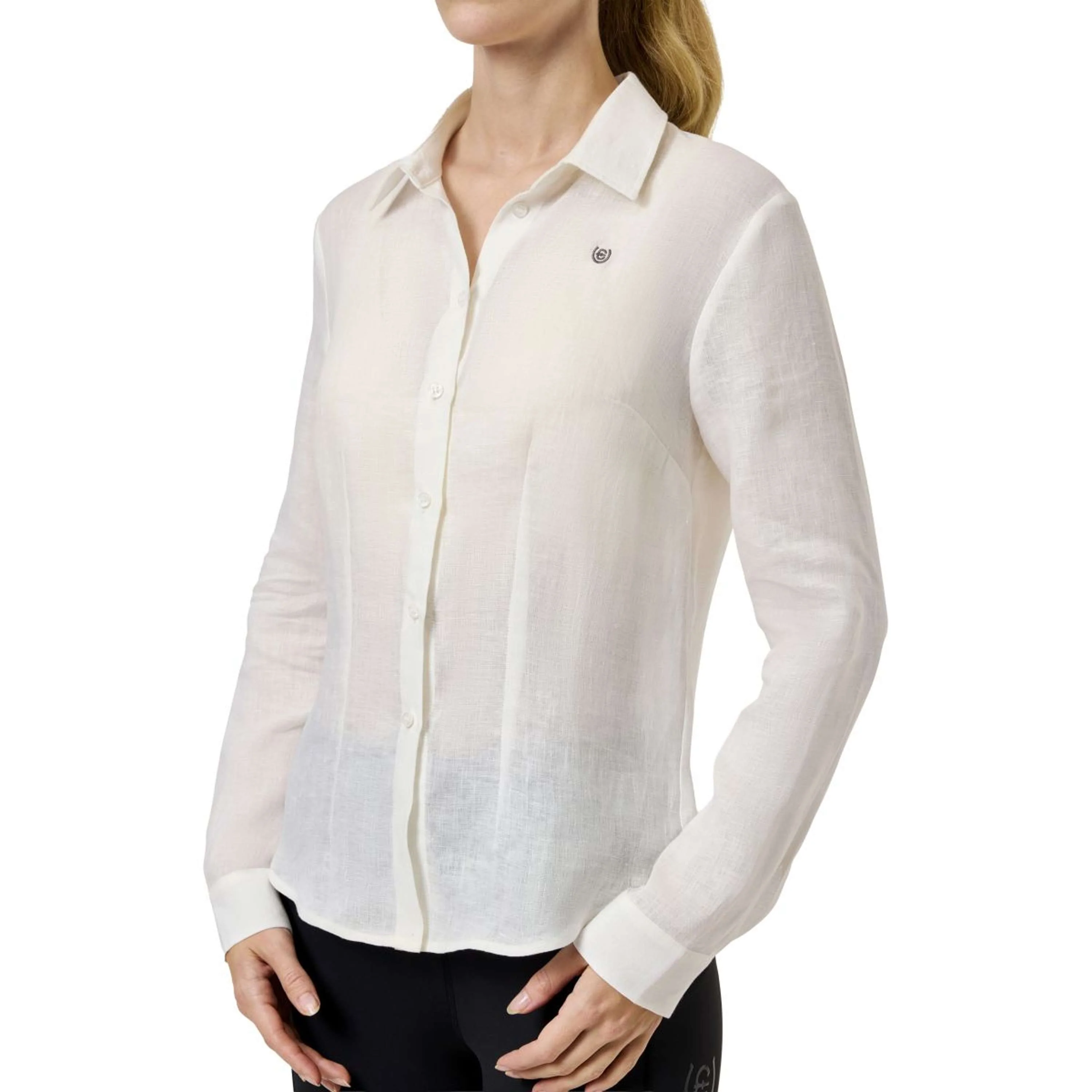 Equestrian Stockholm Chemise Linen Blanc