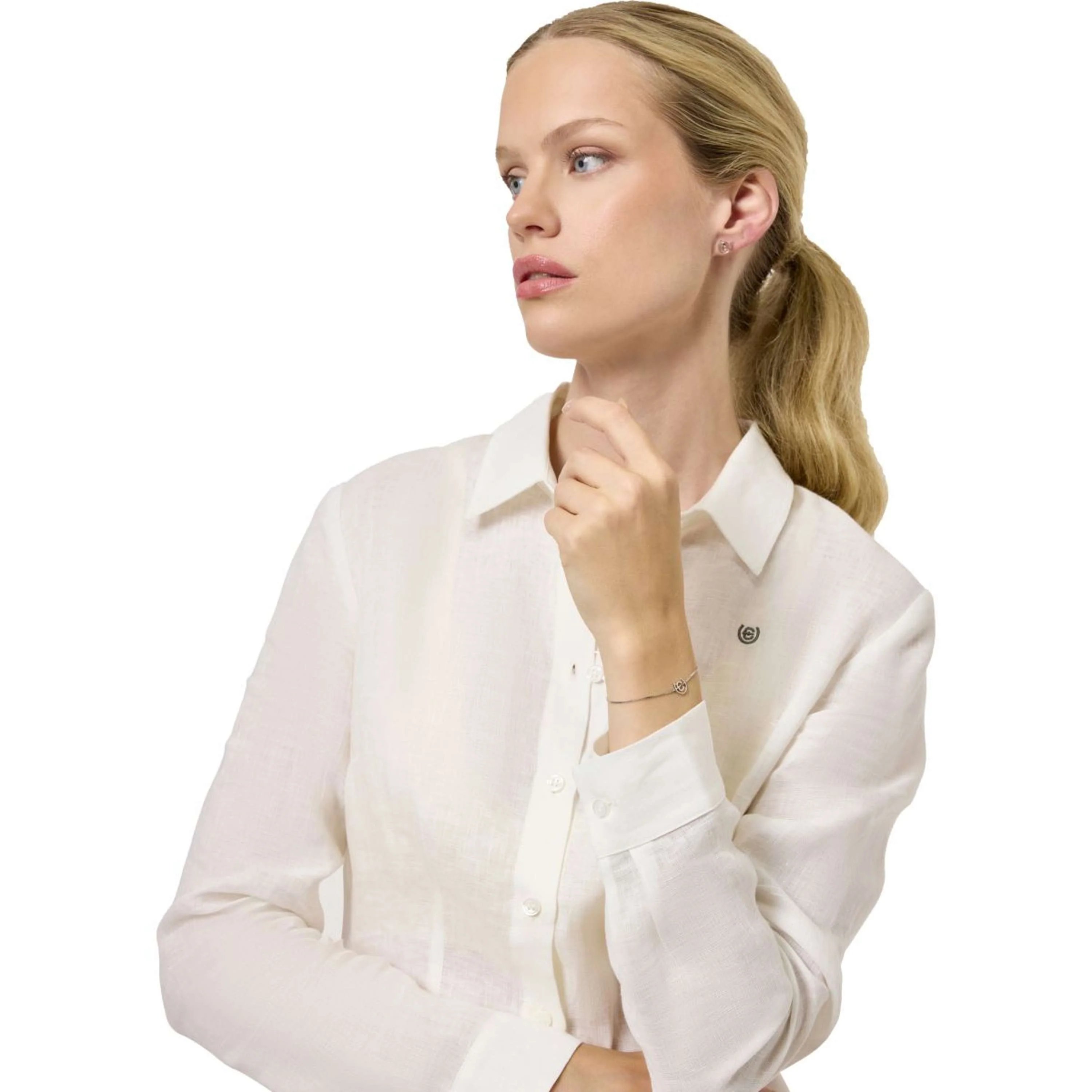 Equestrian Stockholm Chemise Linen Blanc - Image 2