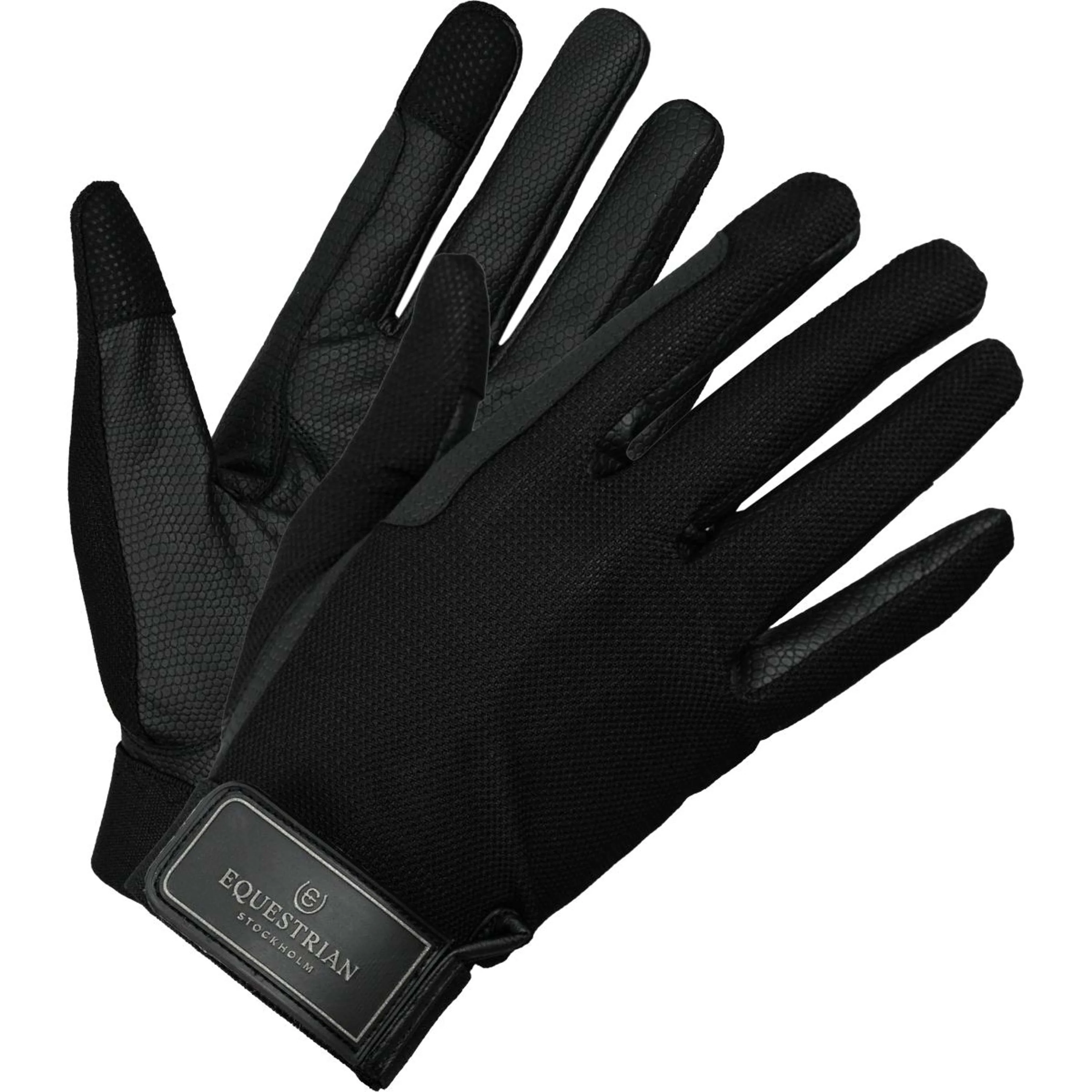 Equestrian Stockholm Gants d'Équitation Summer Black Edition
