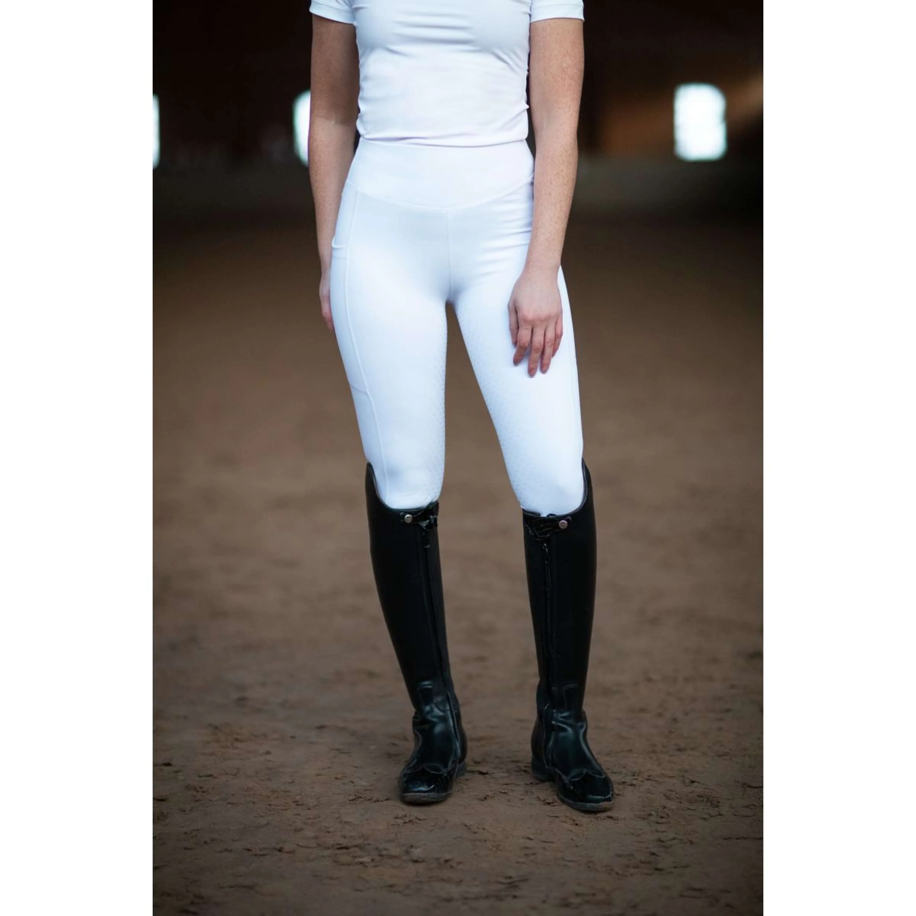 Equestrian Stockholm Legging d'Équitation Movement Dressage Blanc - Image 9