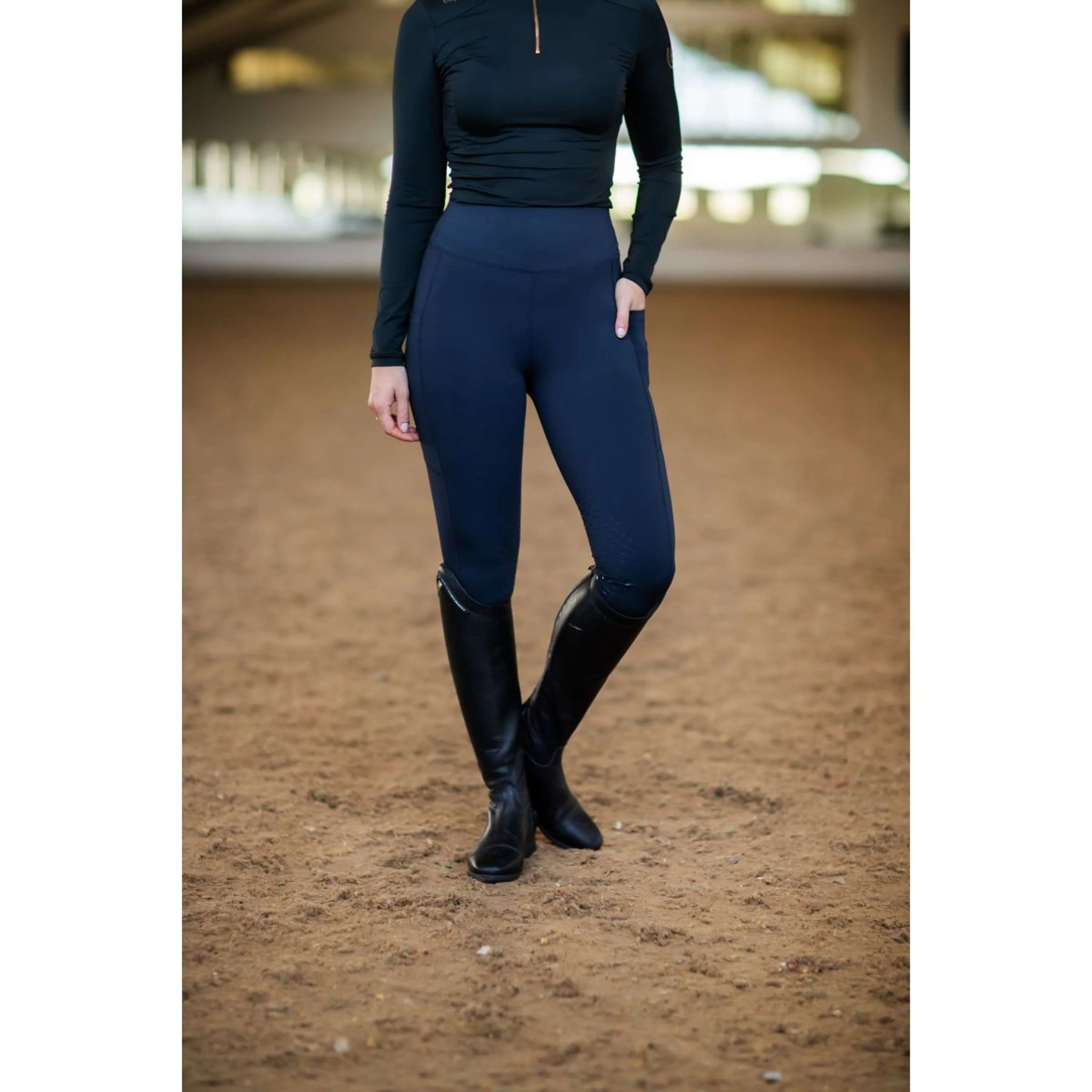 Equestrian Stockholm Legging d'Équitation Movement Jump All Navy - Image 6