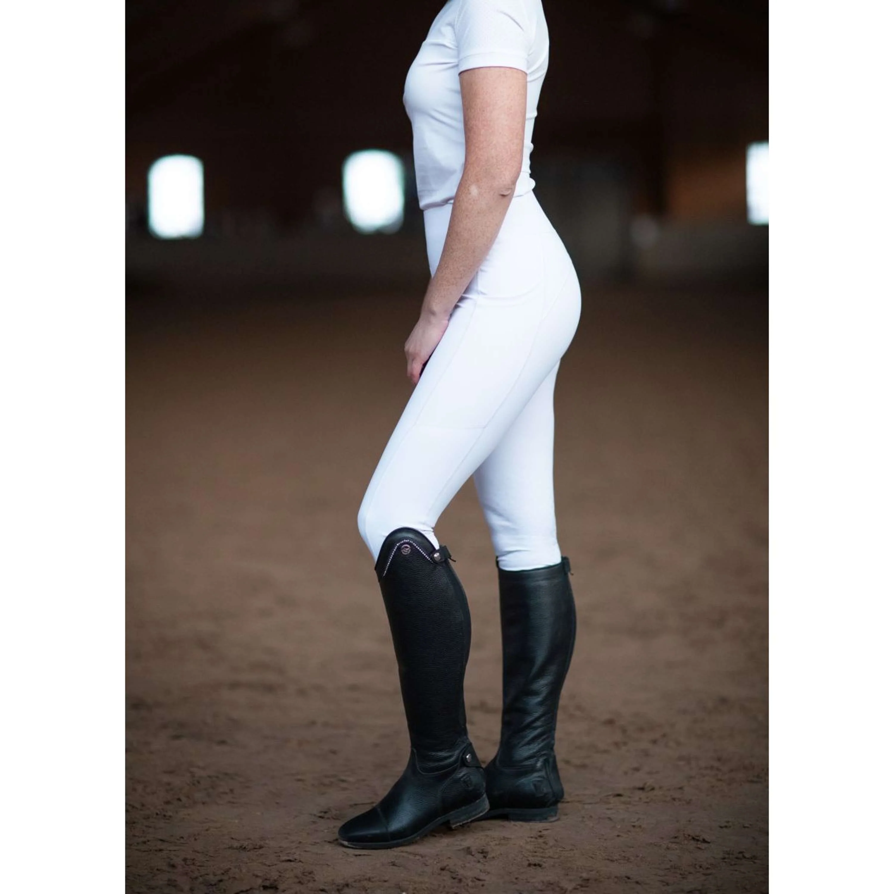 Equestrian Stockholm Legging d'Équitation Movement Jump Blanc - Image 2