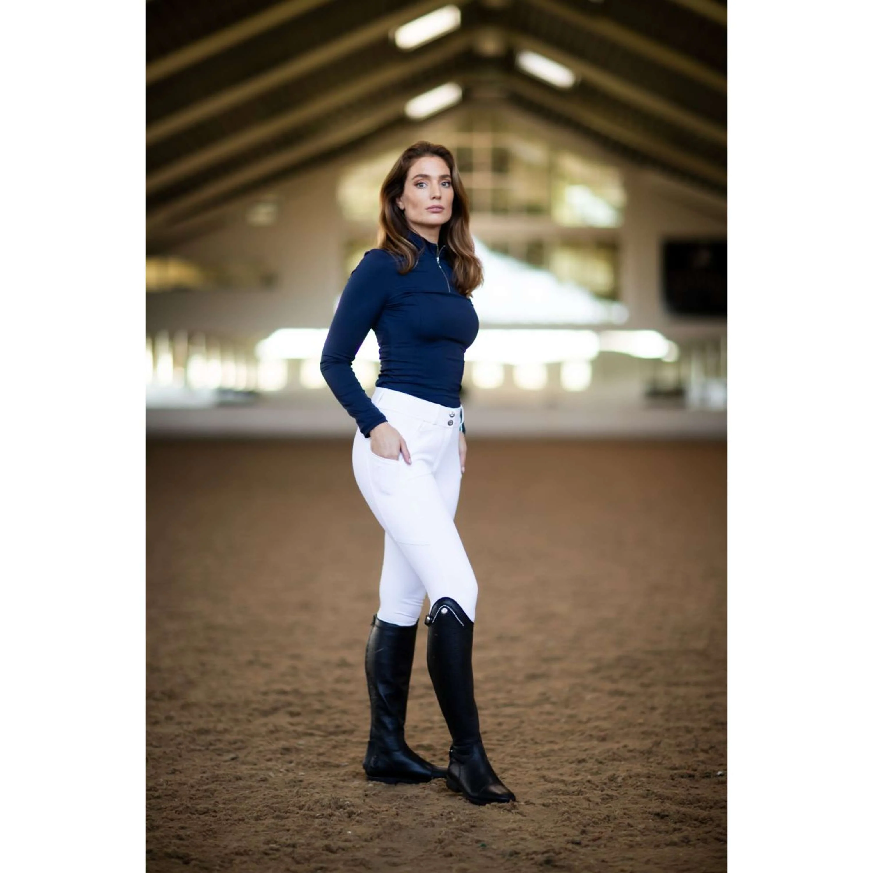 Equestrian Stockholm Pantalon d'Équitation Elite Dressage Blanc - Image 9